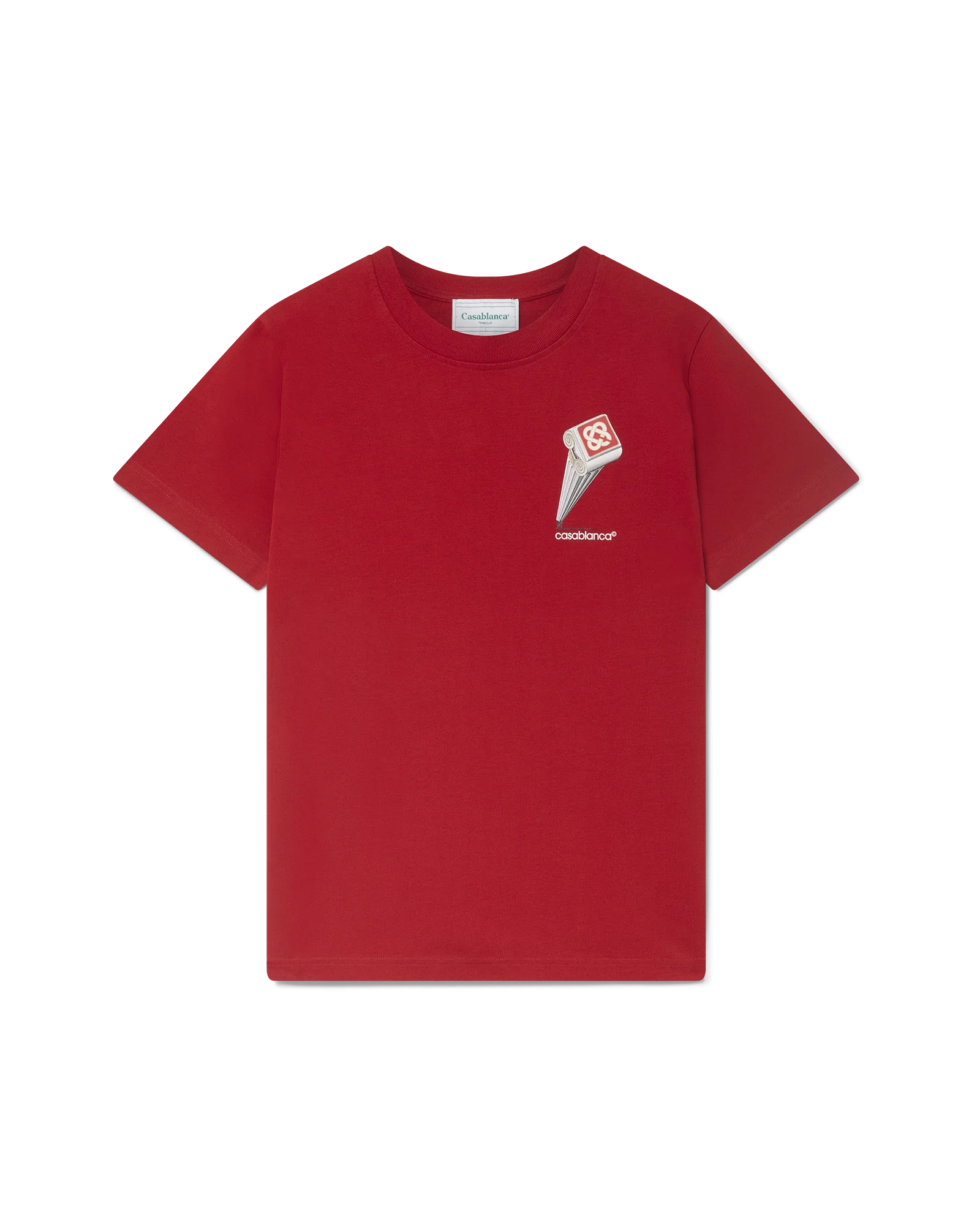 T-Shirt leaning column
