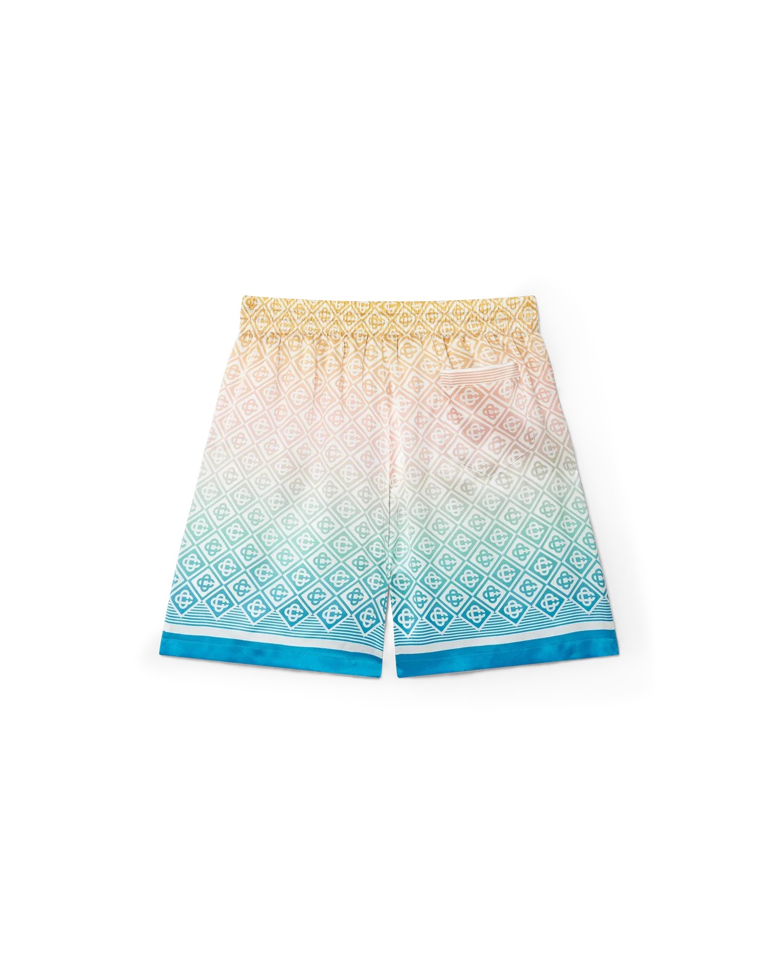 Short en soie avec monogramme dégradé