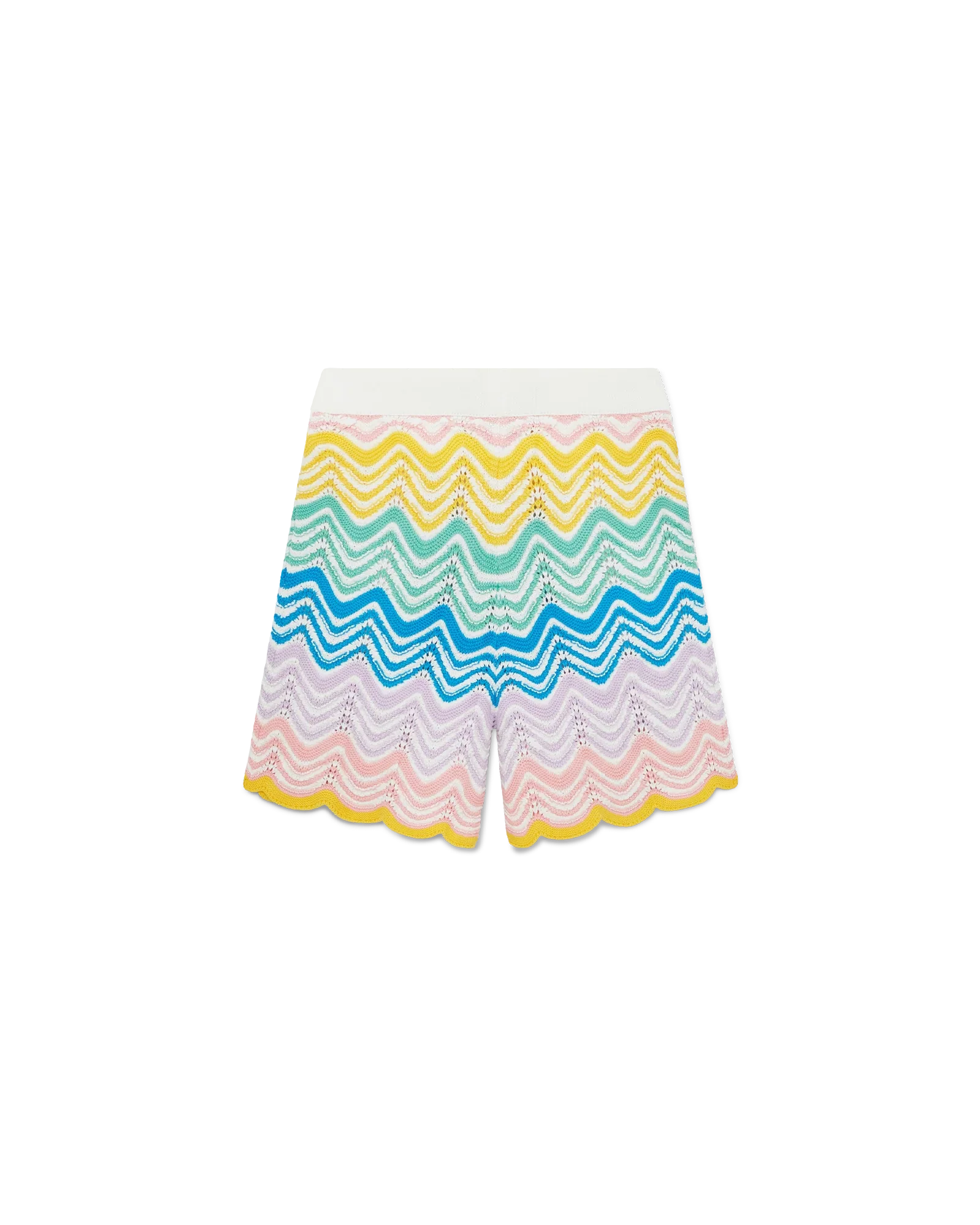 Short en tricot à vagues dégradées