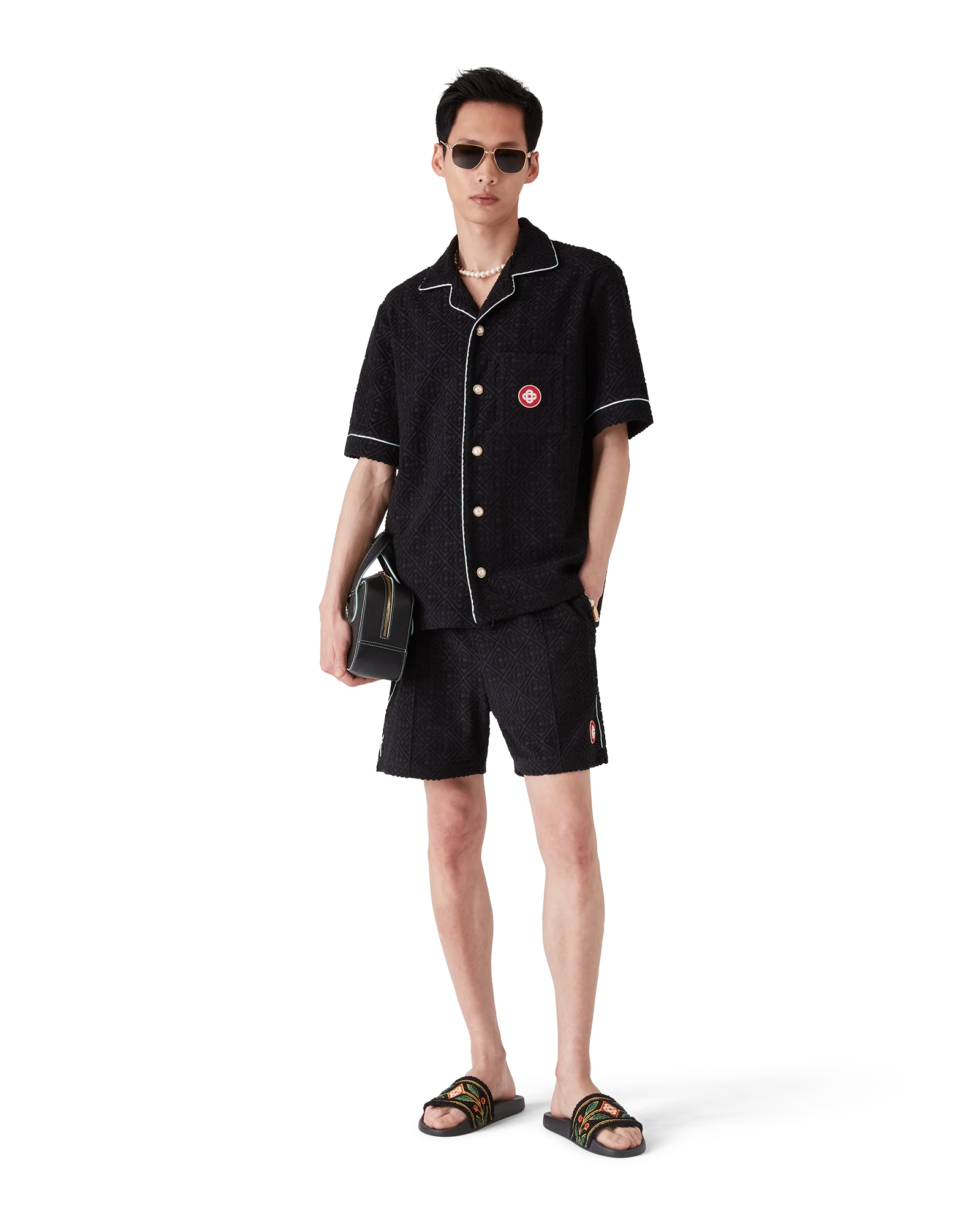 Short éponge en jacquard Monogram