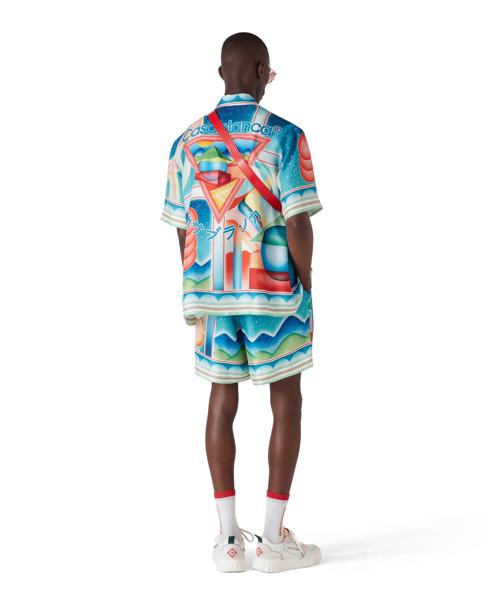 Short en soie Galaxy Court