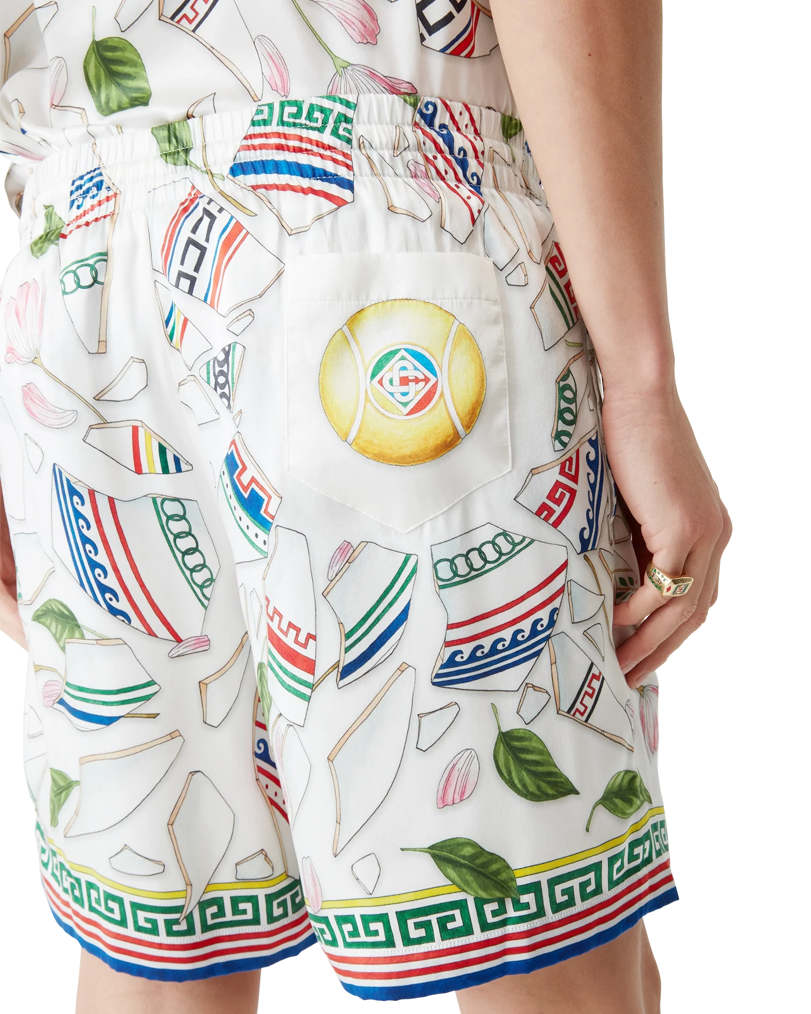Short en soie Le Vase Brise