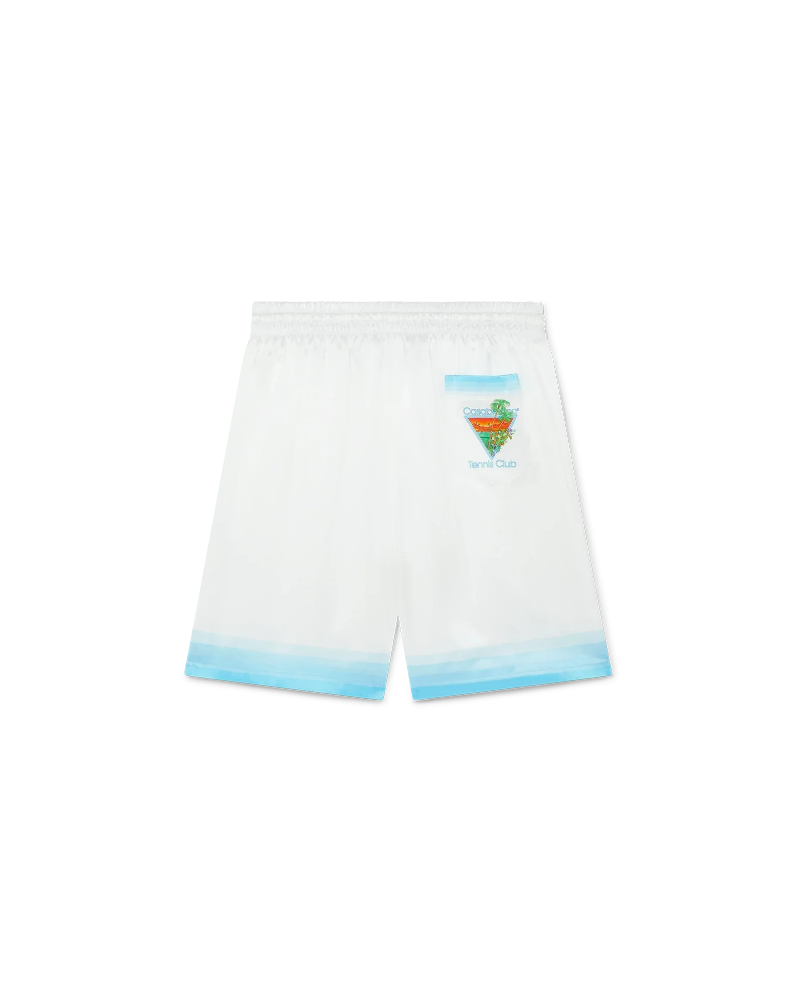 Short en soie bleu Palm Springs Icon