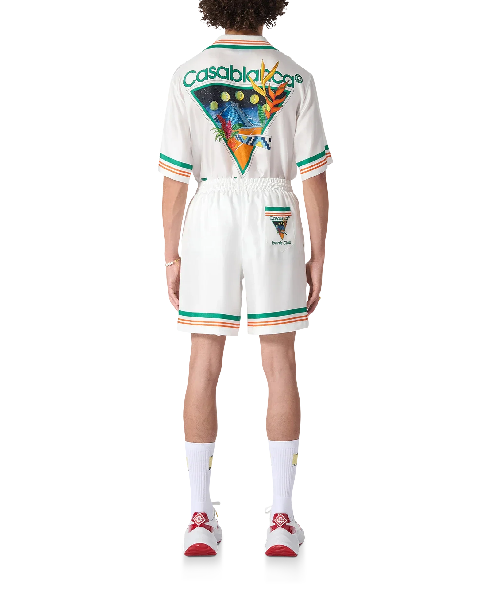 Tennis Club Icon Short en soie