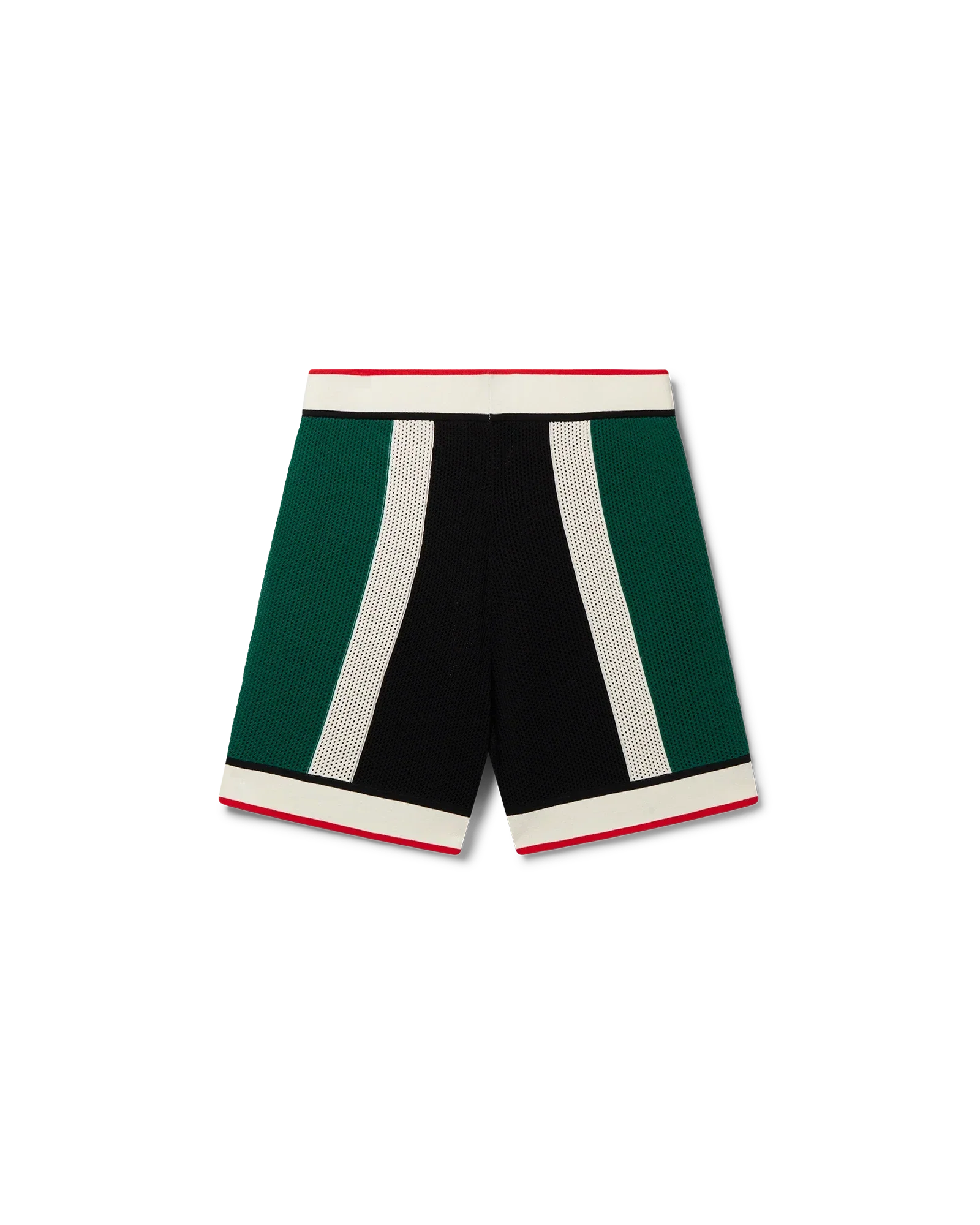 Short en maille rayée