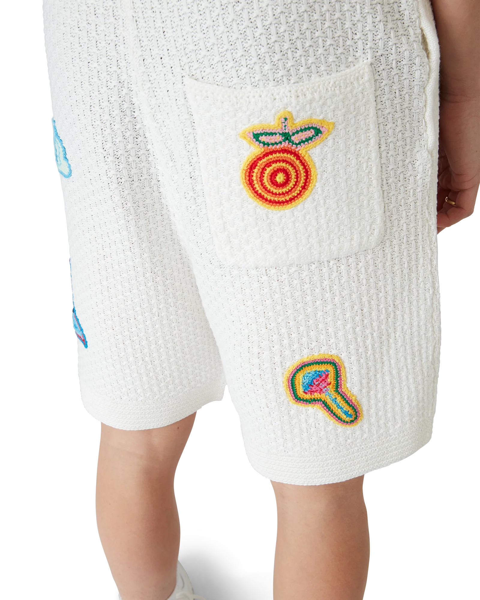 Short en crochet à motifs