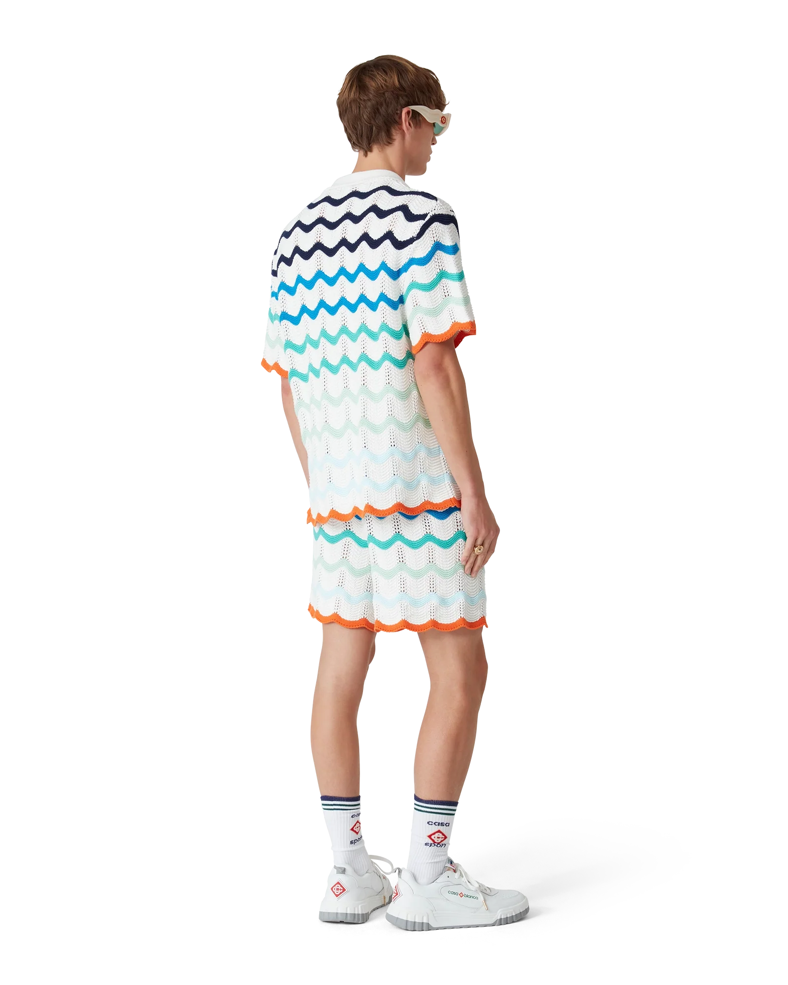 Short en crochet à vagues dégradées