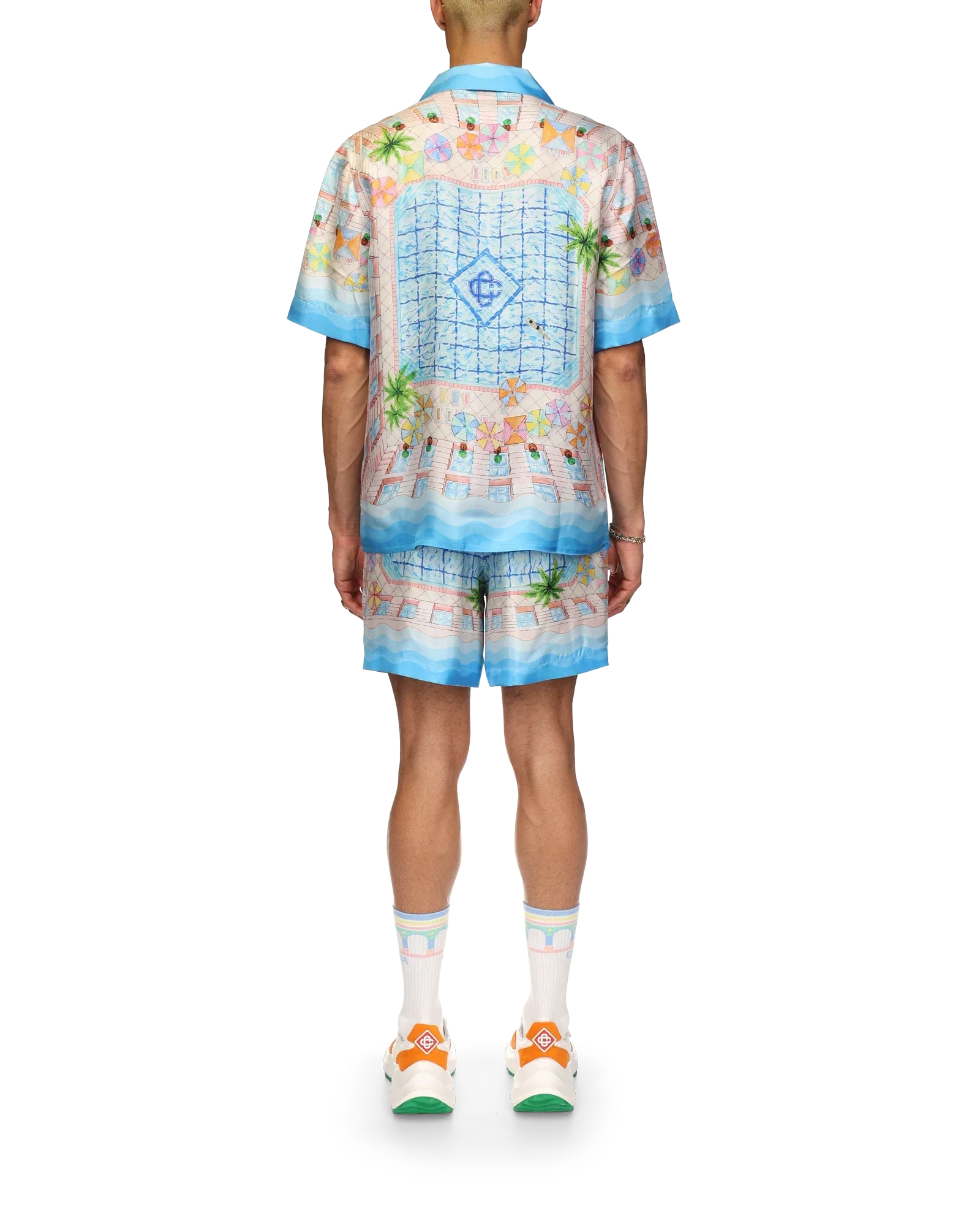 Chemise en soie Le Plongeon
