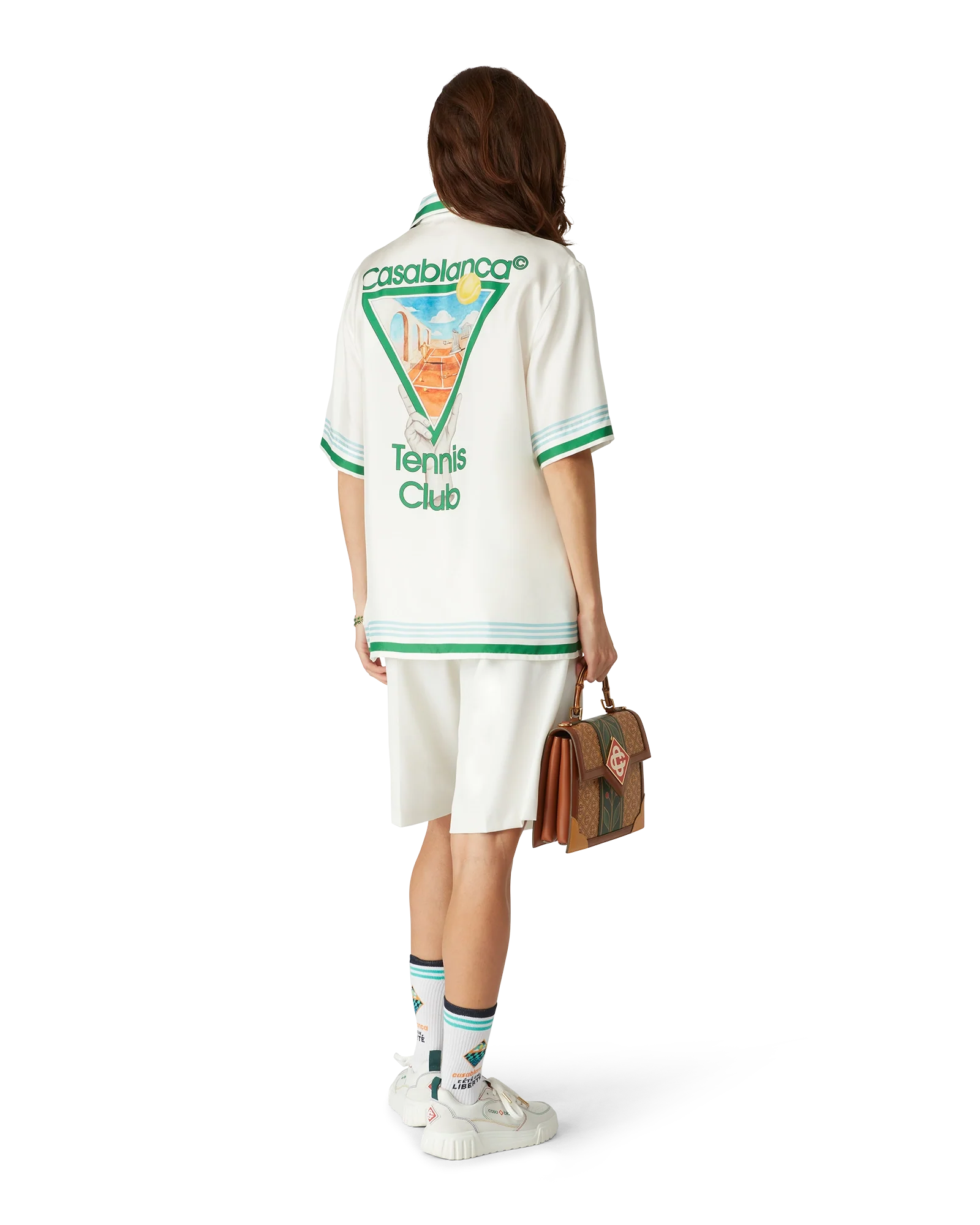 Chemise en soie à manches courtes Metaphysical Tennis Icon