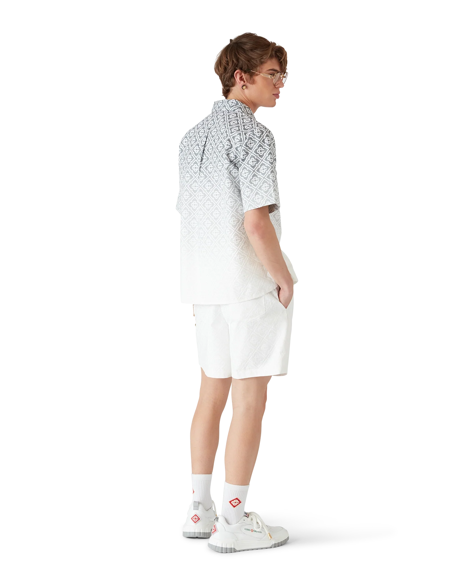 Chemise monogramme dégradé