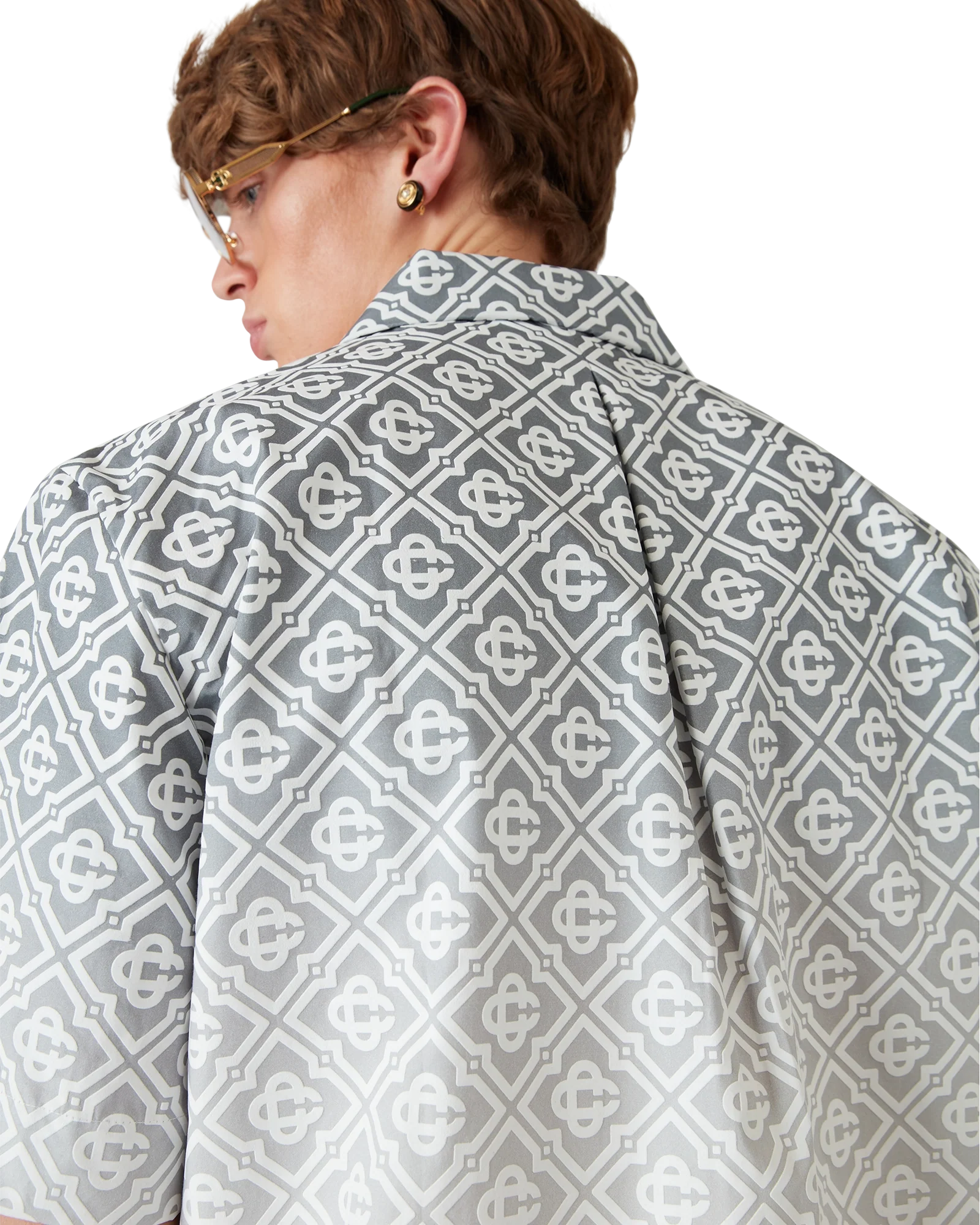 Chemise monogramme dégradé
