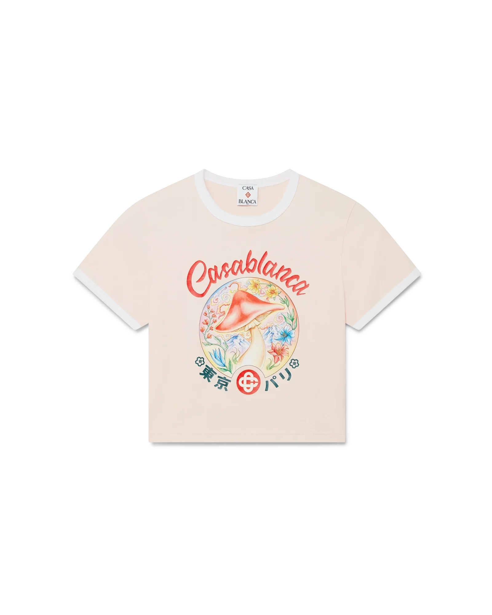 T-Shirt Mushroom Emblem Cropped