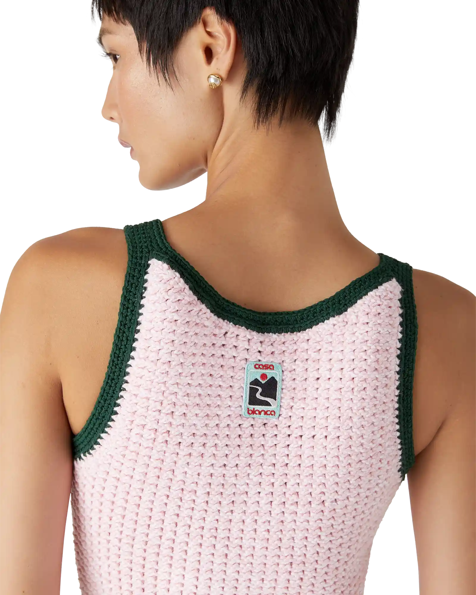 Robe débardeur en coton mouliné