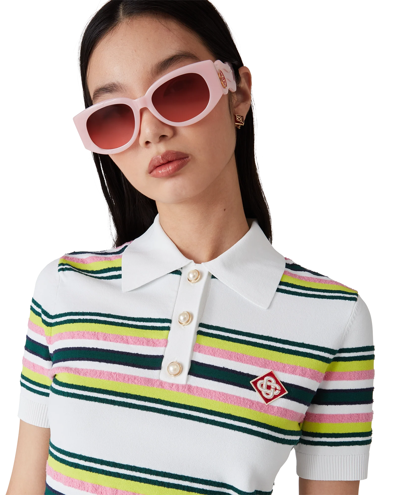 Polo à rayures