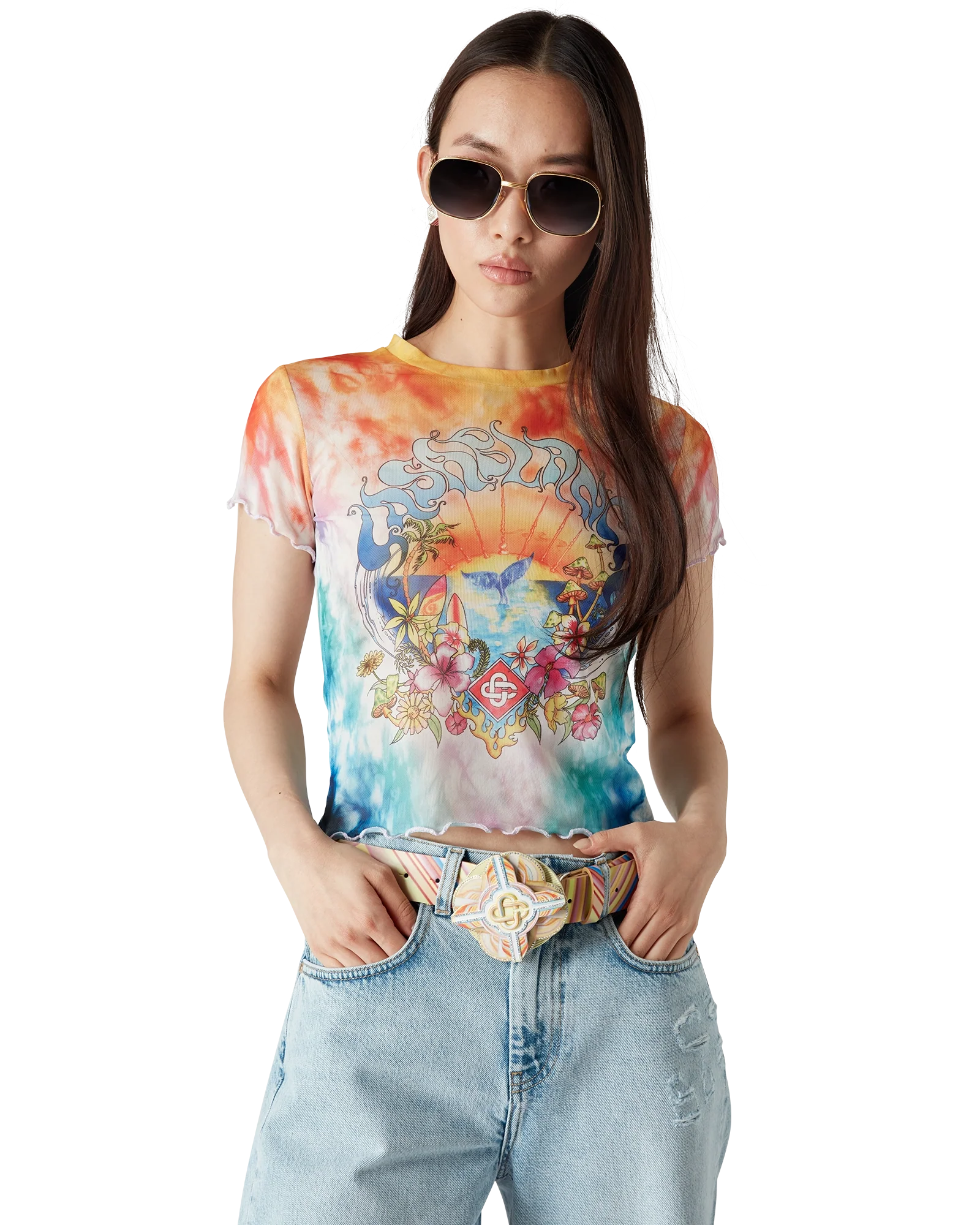 T-Shirt Surf Trip Tie Dye Mesh
