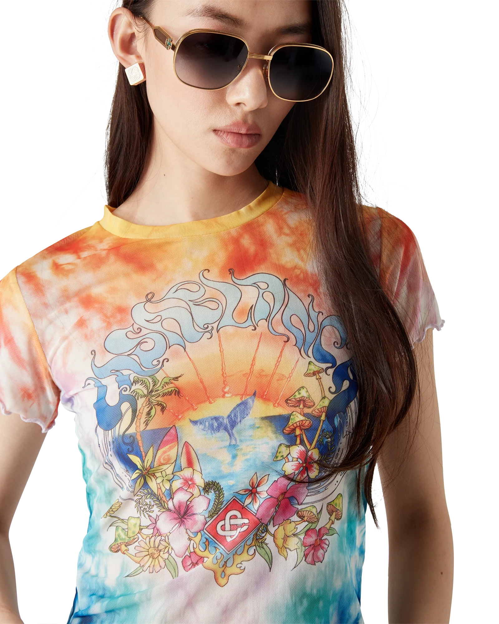 T-Shirt Surf Trip Tie Dye Mesh