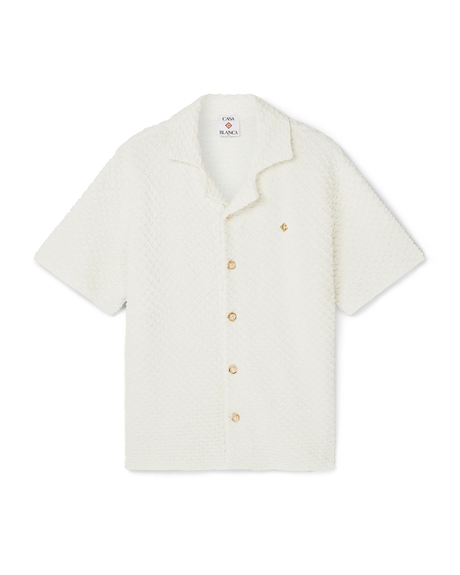 Chemise en maille texturée