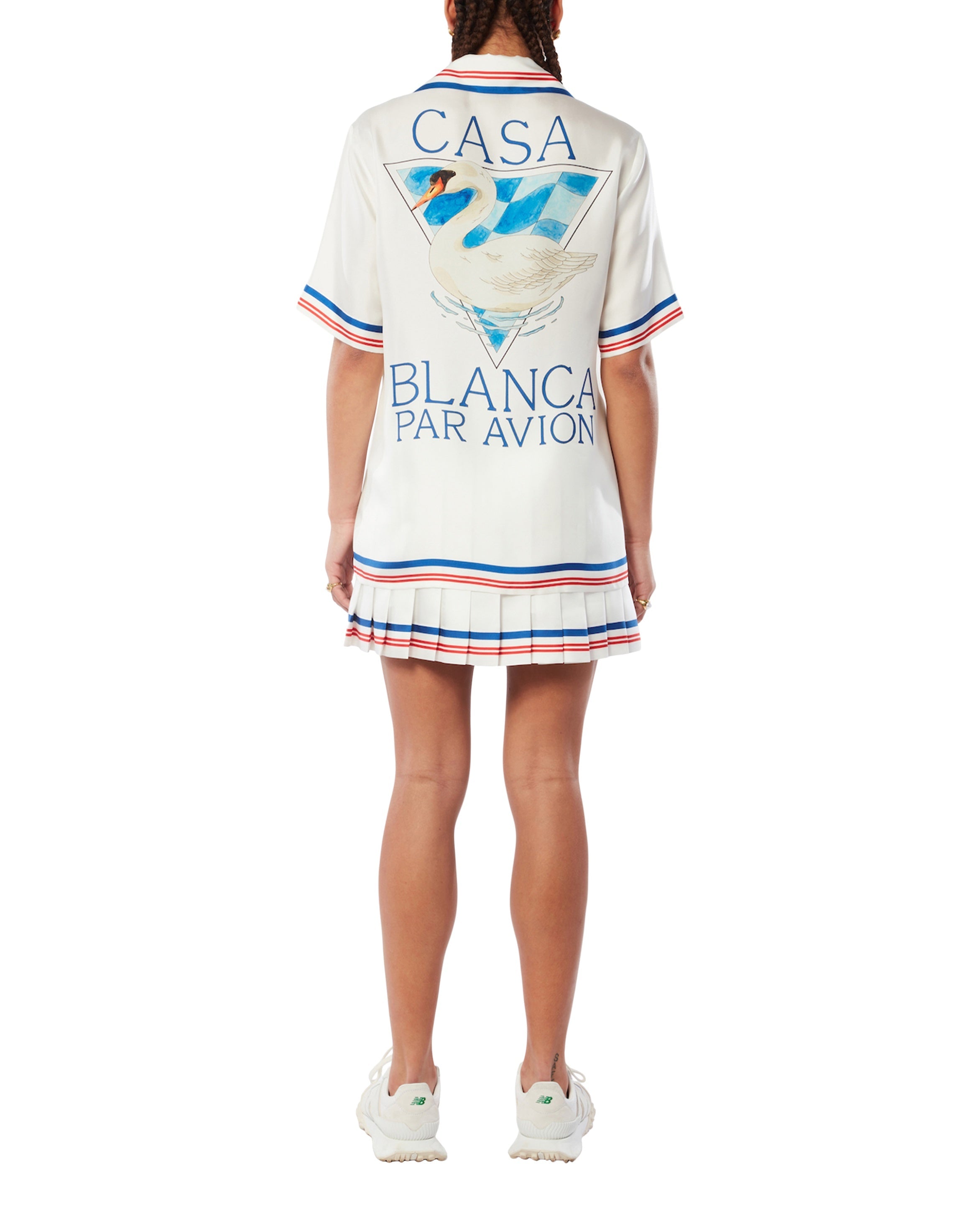 Chemise en soie Casablanca Par Avion Cuban Collar