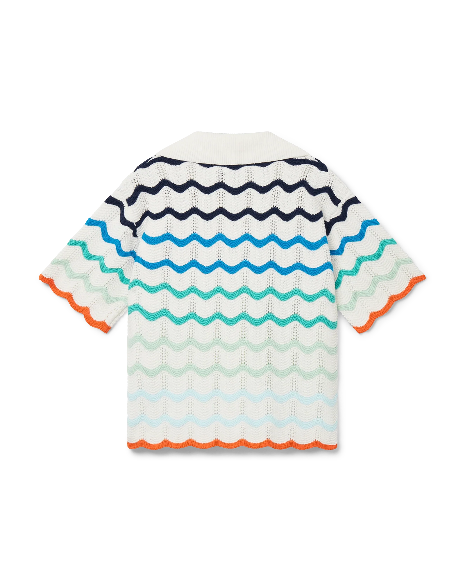 Chemise en crochet à vagues dégradées