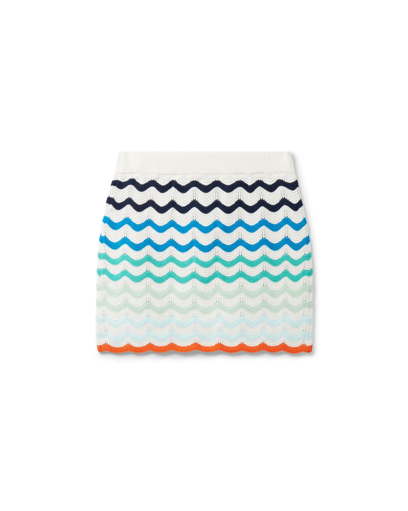 Jupe en crochet à vagues dégradées