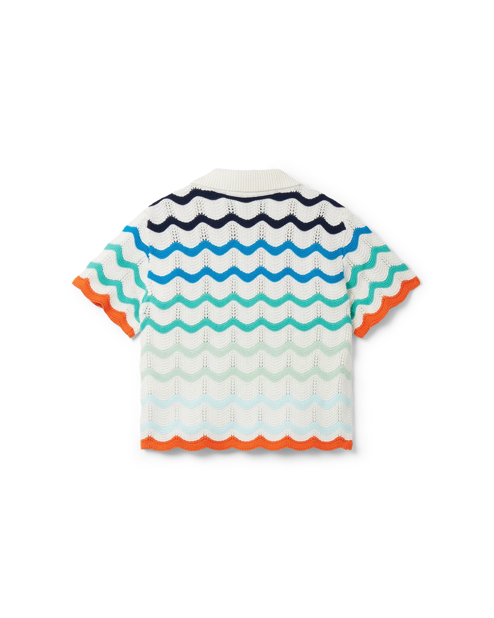 Top en crochet à vagues dégradées