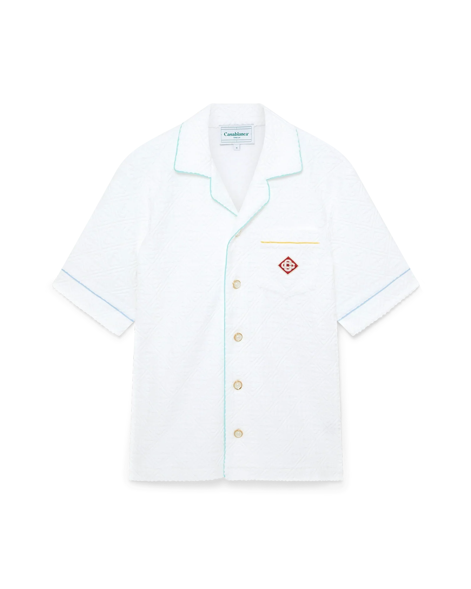 Chemise à manches courtes tissu éponge Monogram