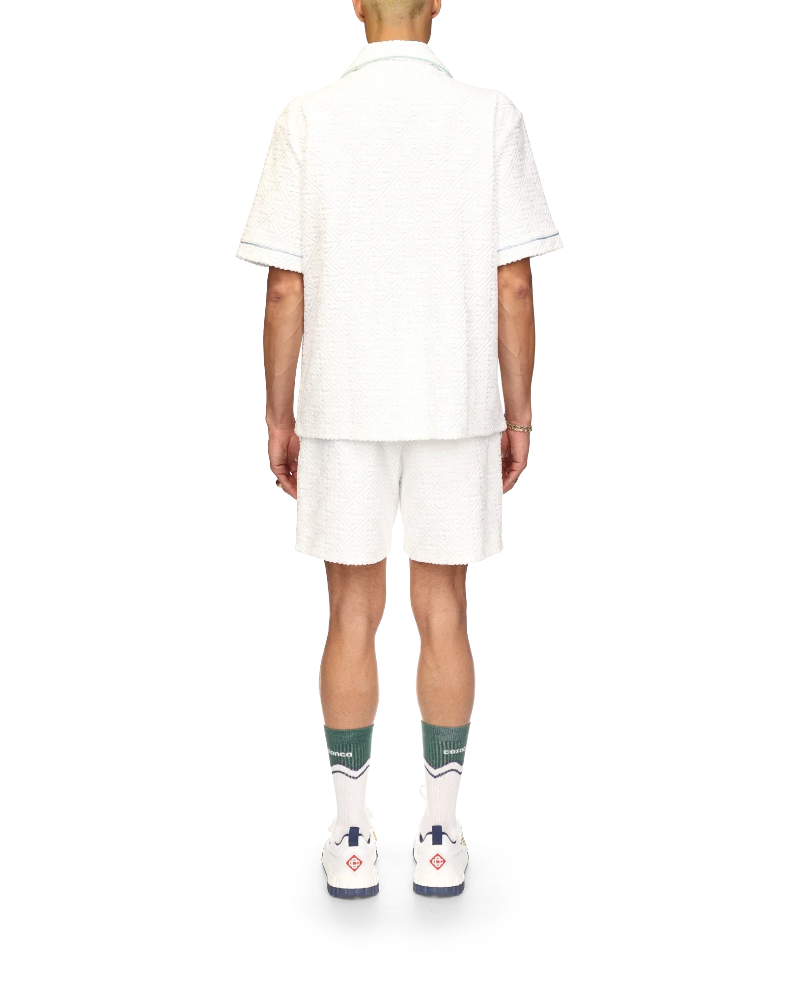 Chemise à manches courtes tissu éponge Monogram