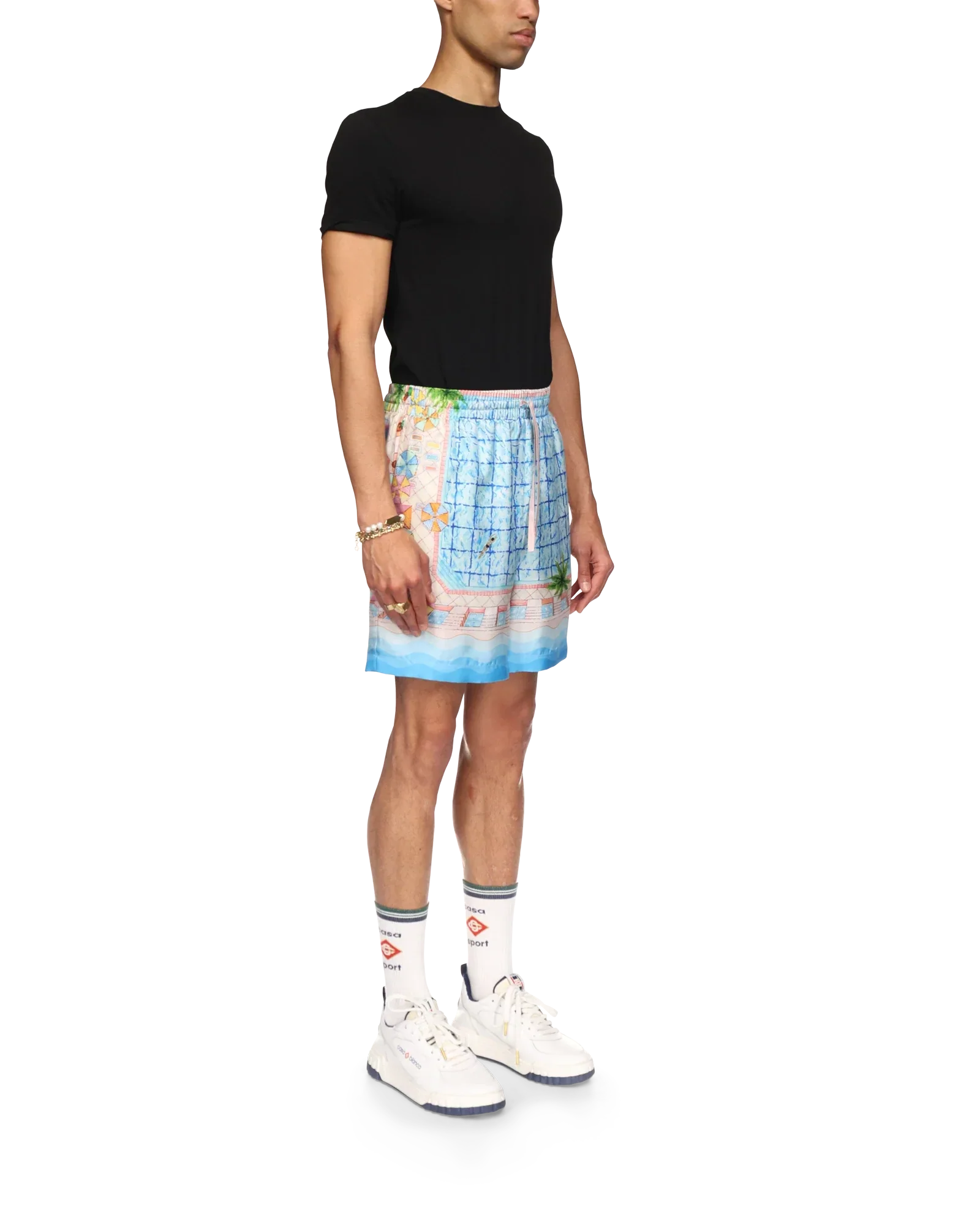 Short en soie Le Plongeon