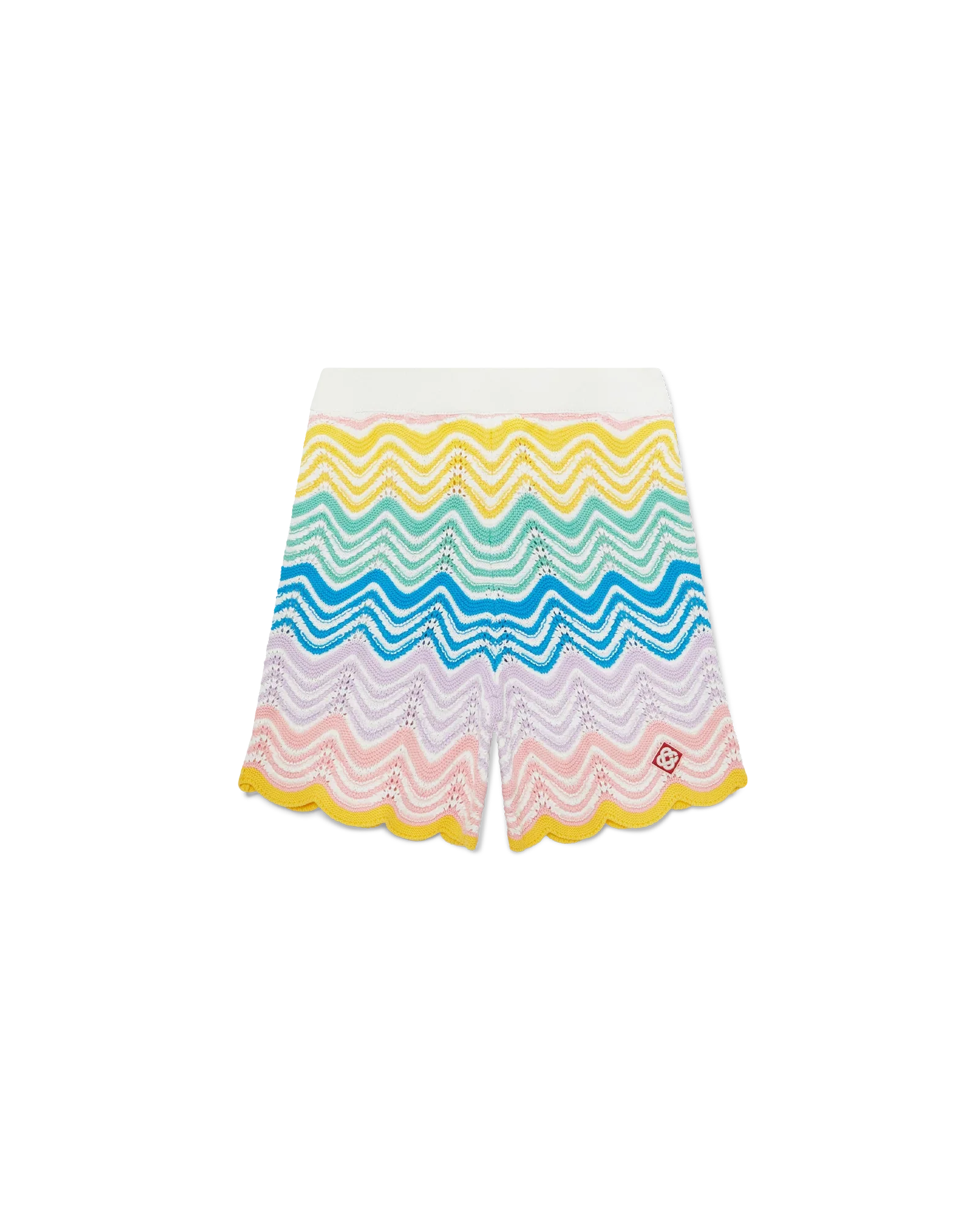 Short en tricot à vagues dégradées