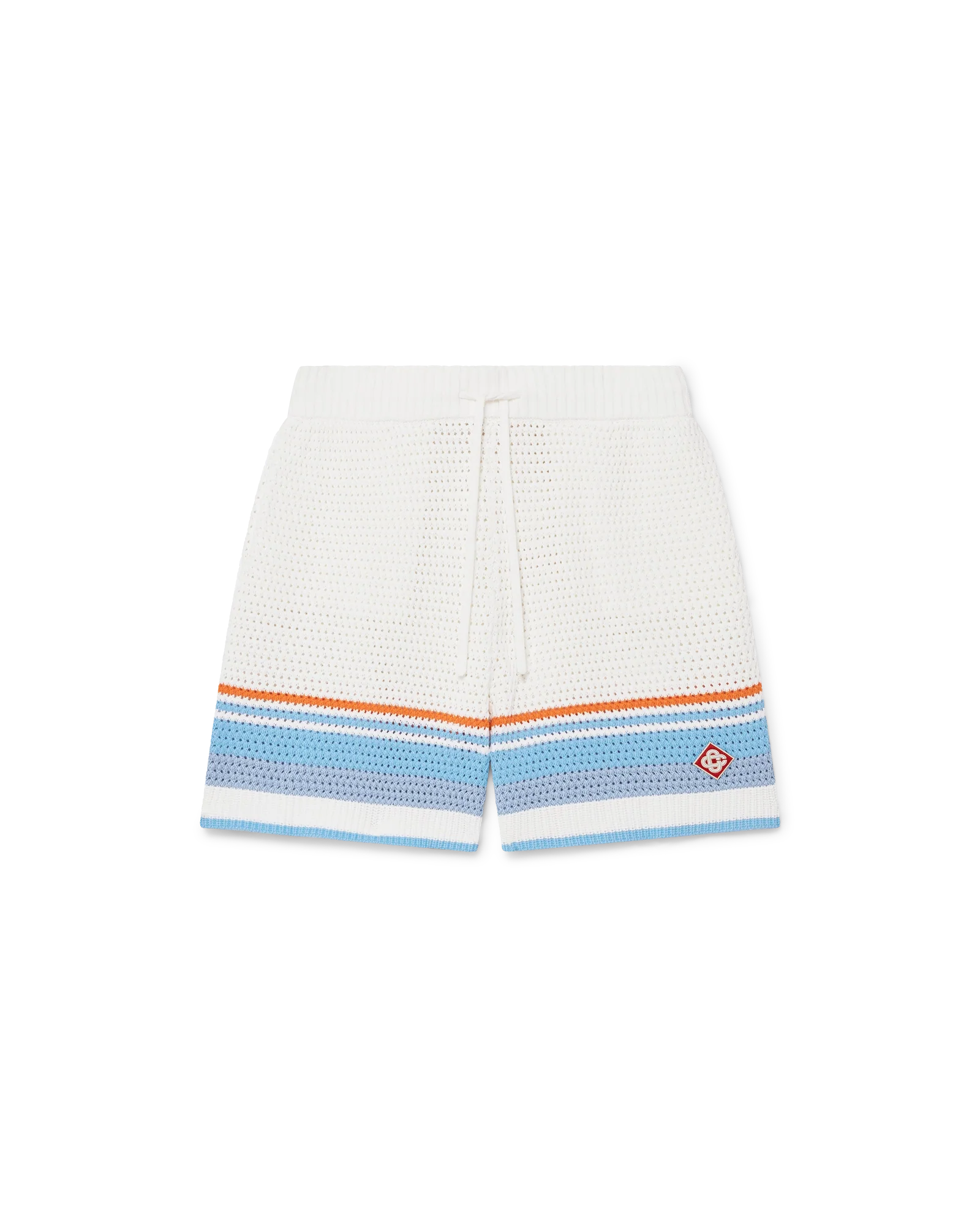 Short de tennis en coton crocheté
