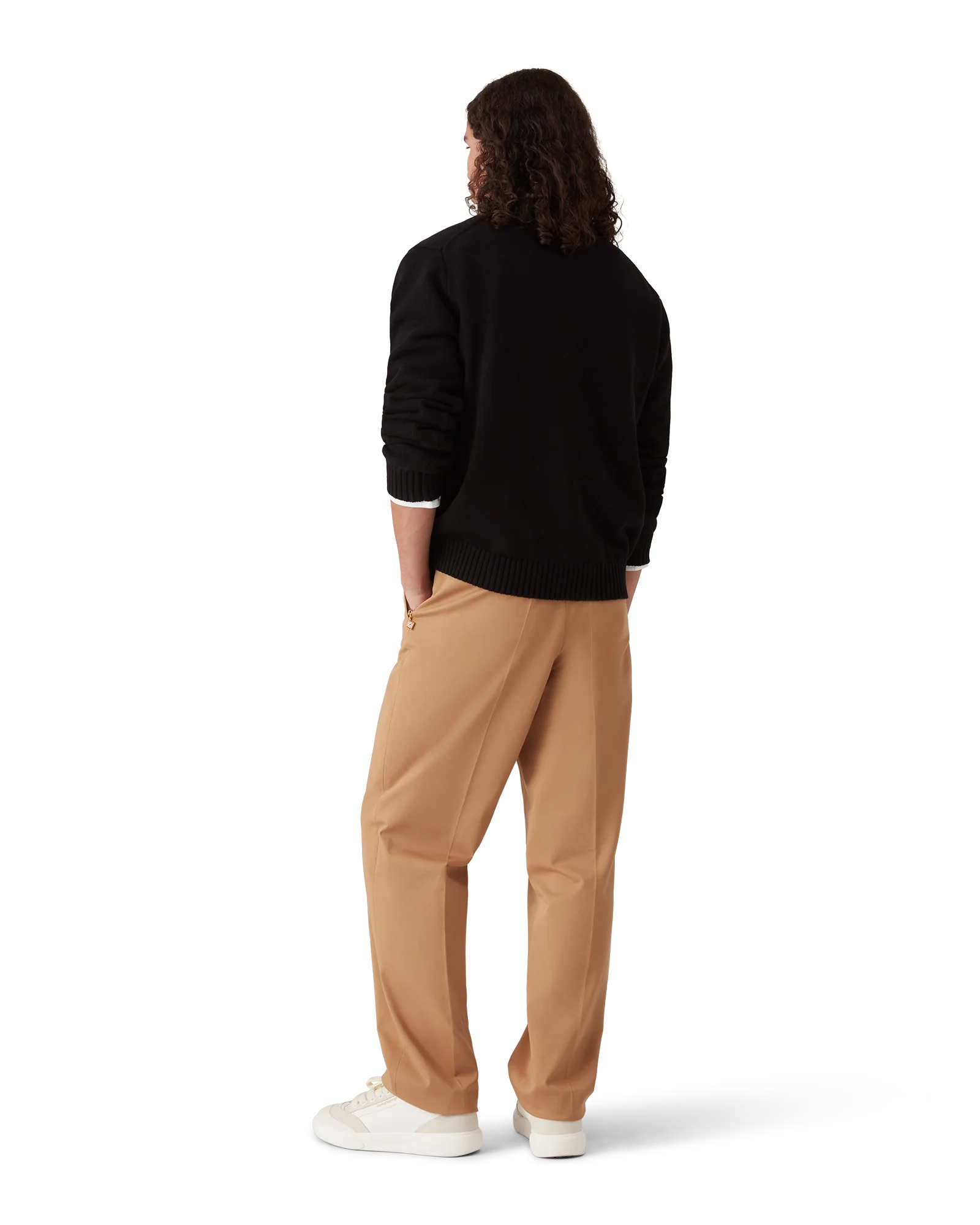 Pull en coton brodé en forme de champignon