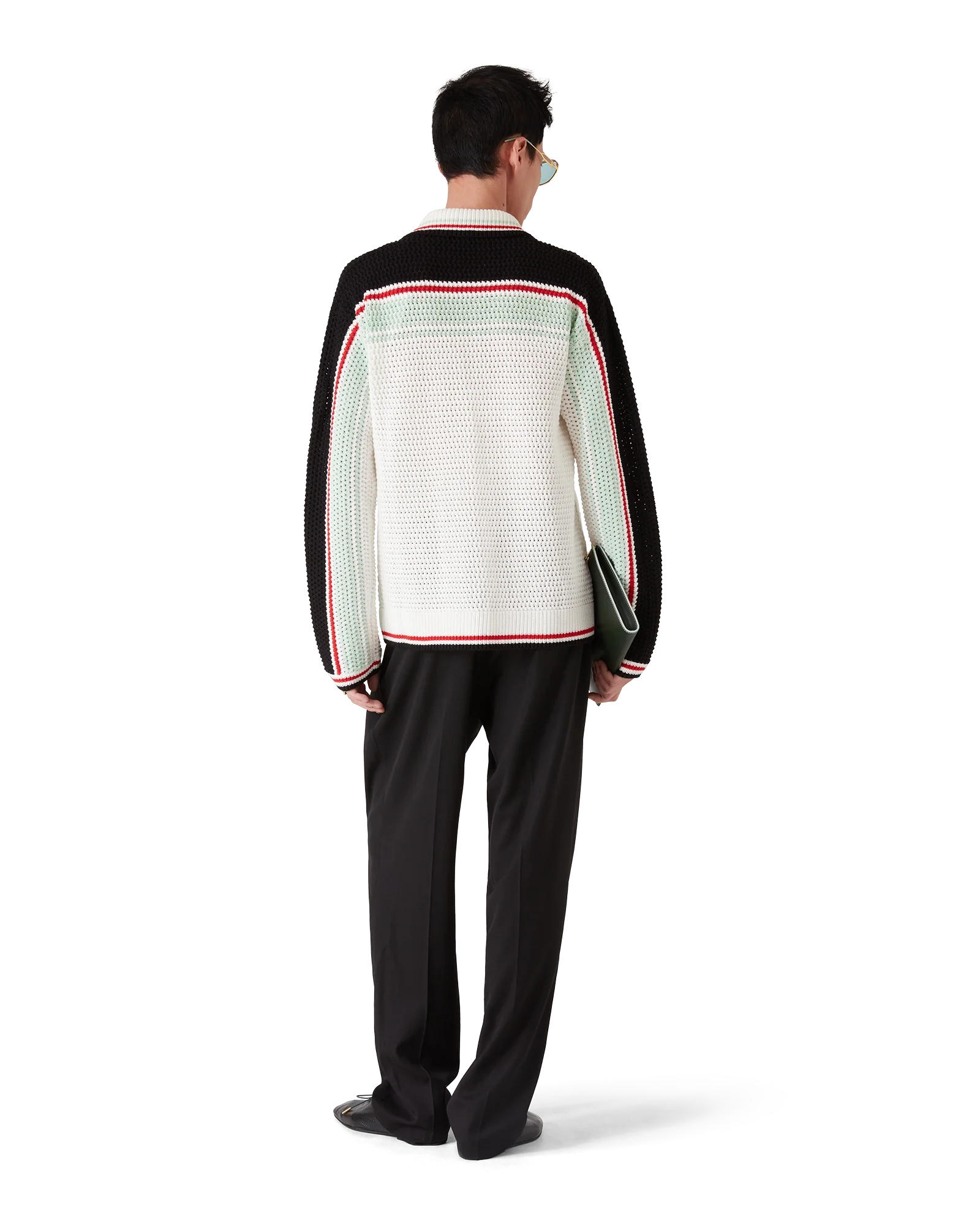 Veste de tennis en coton crocheté