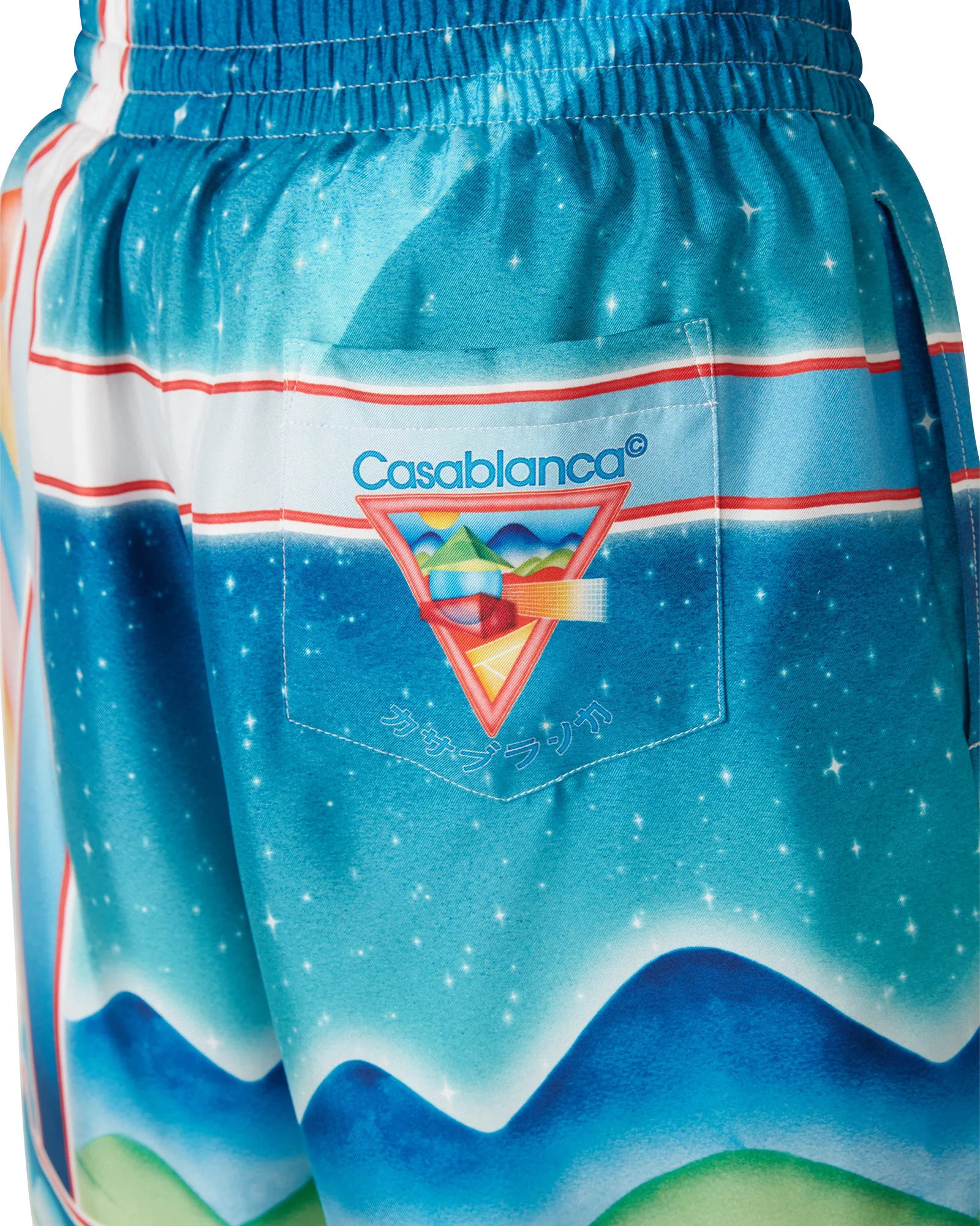 Short en soie Galaxy Court