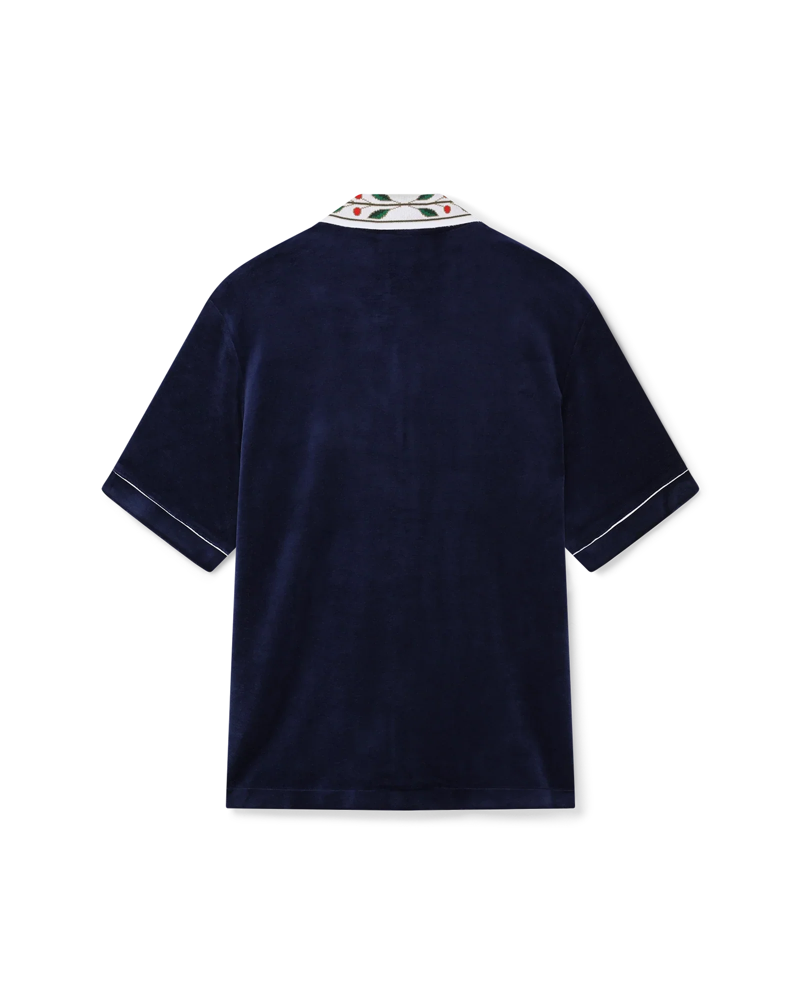 Chemise à manches courtes en velours Laurel