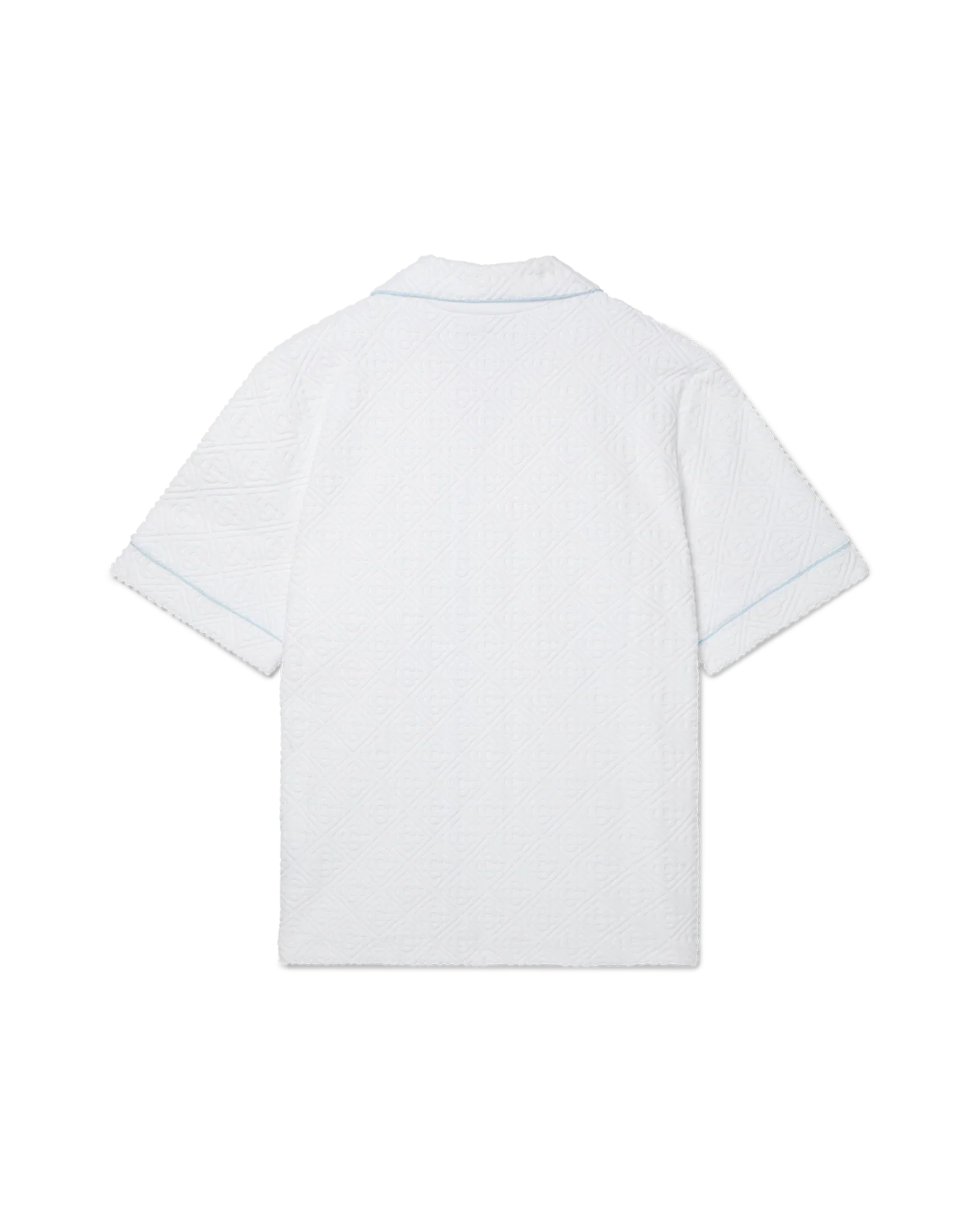 Chemise à manches courtes en éponge monogramme