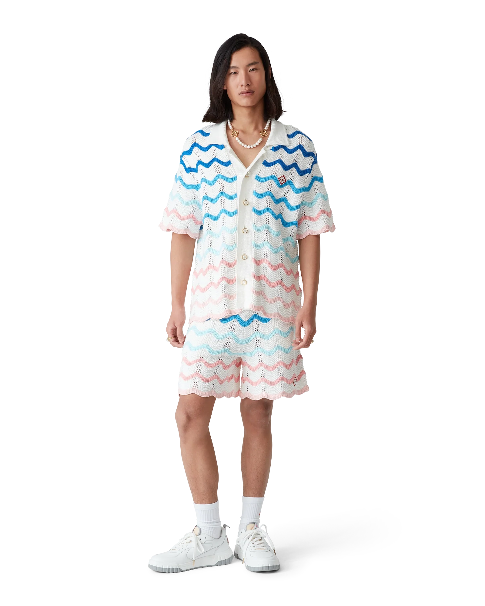 Short en crochet à vagues dégradées