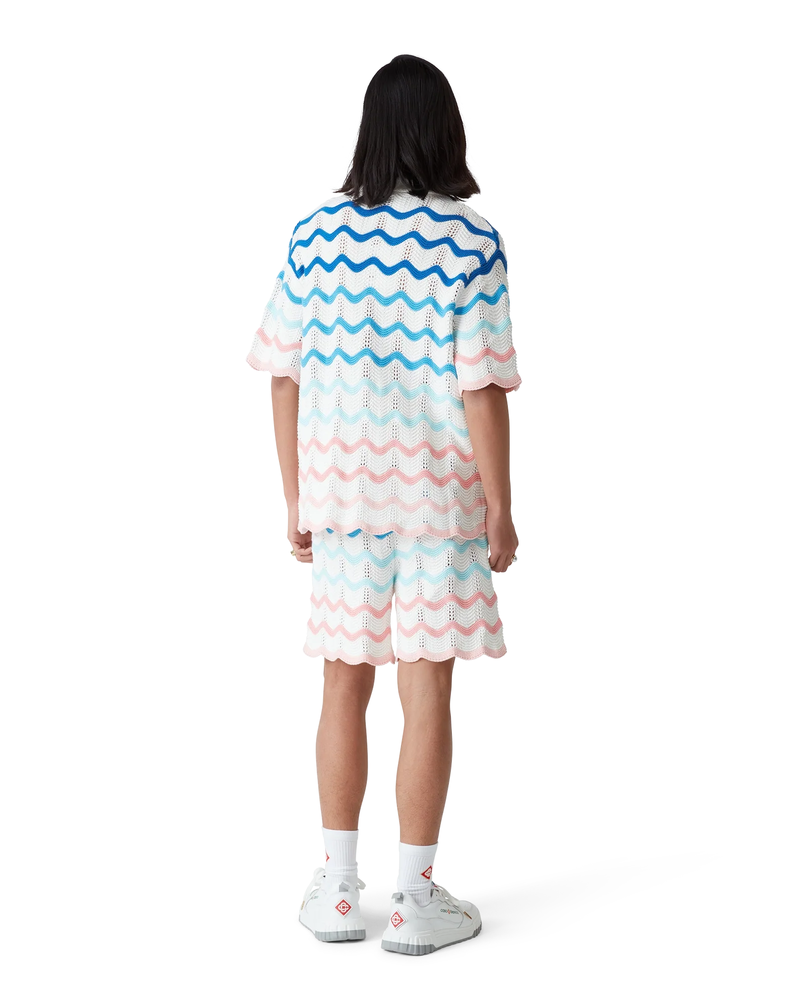 Short en crochet à vagues dégradées