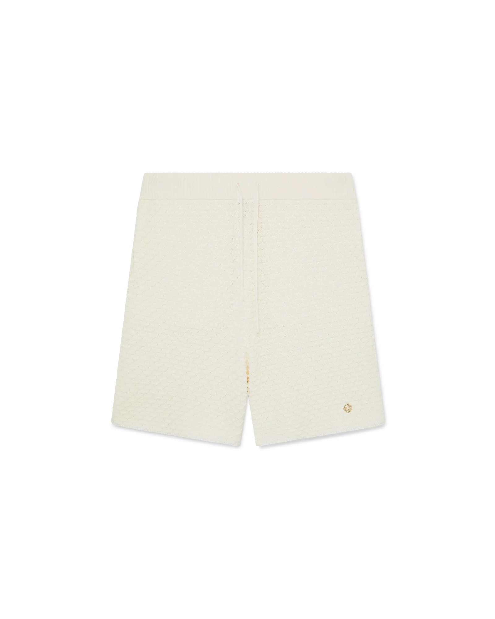 Short en maille texturée