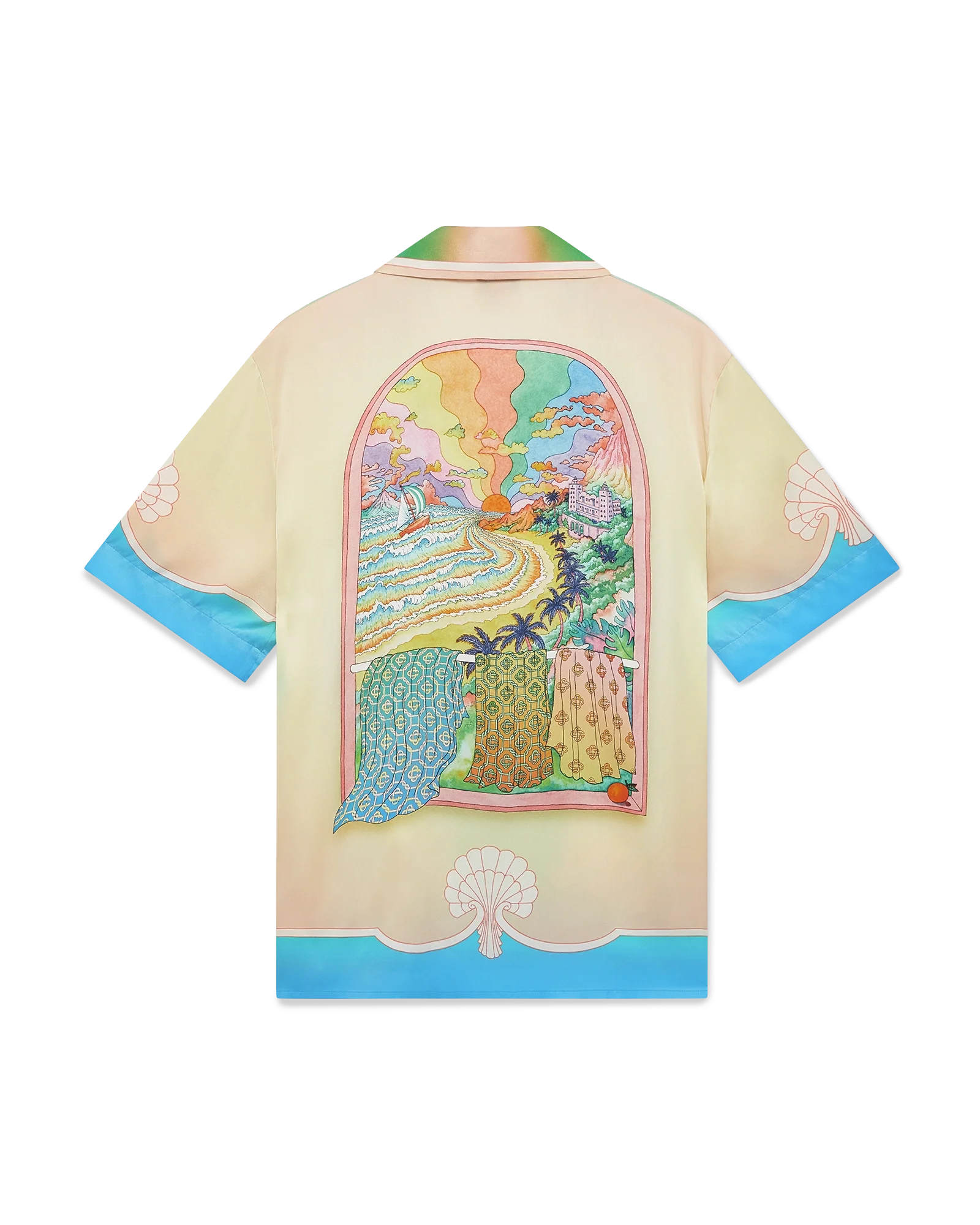 Chemise à manches courtes en soie Lucid Dreams
