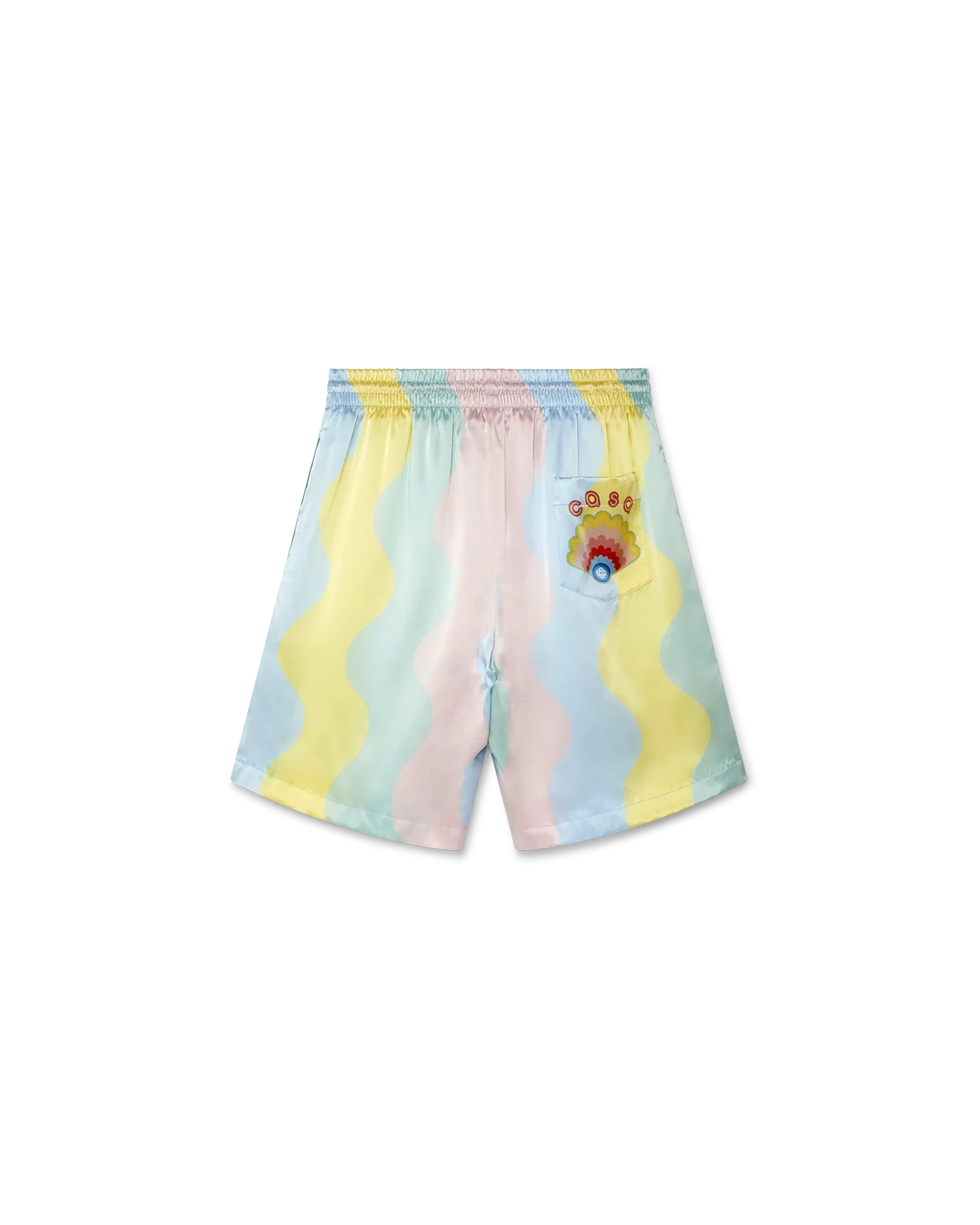 Short en soie Casa Shell Wave