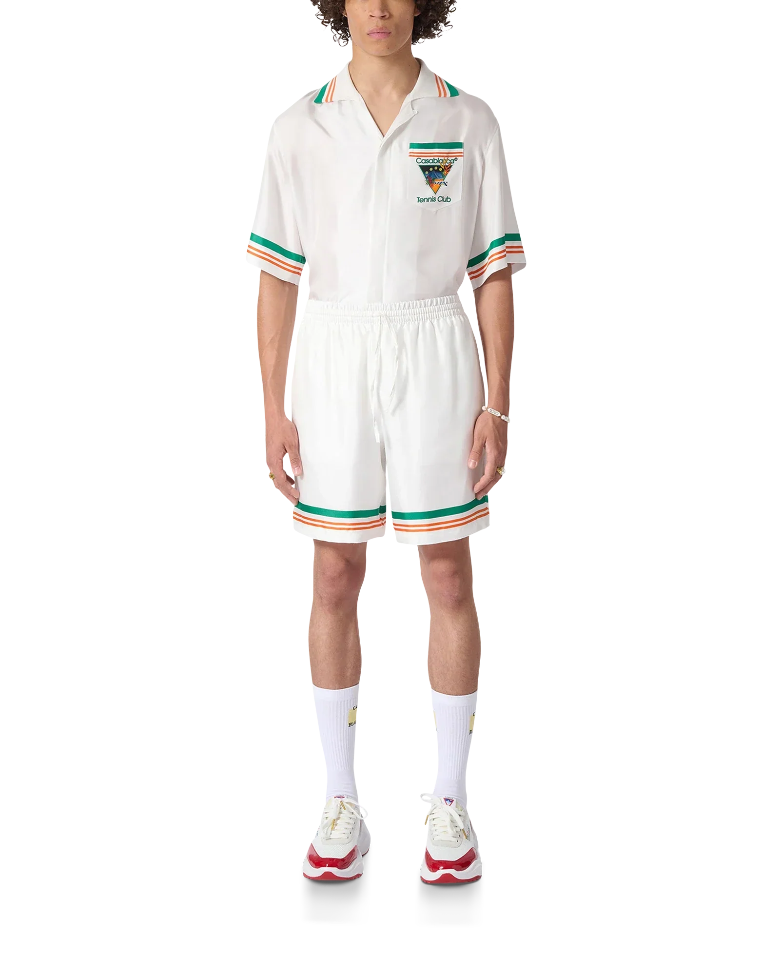 Tennis Club Icon Short en soie
