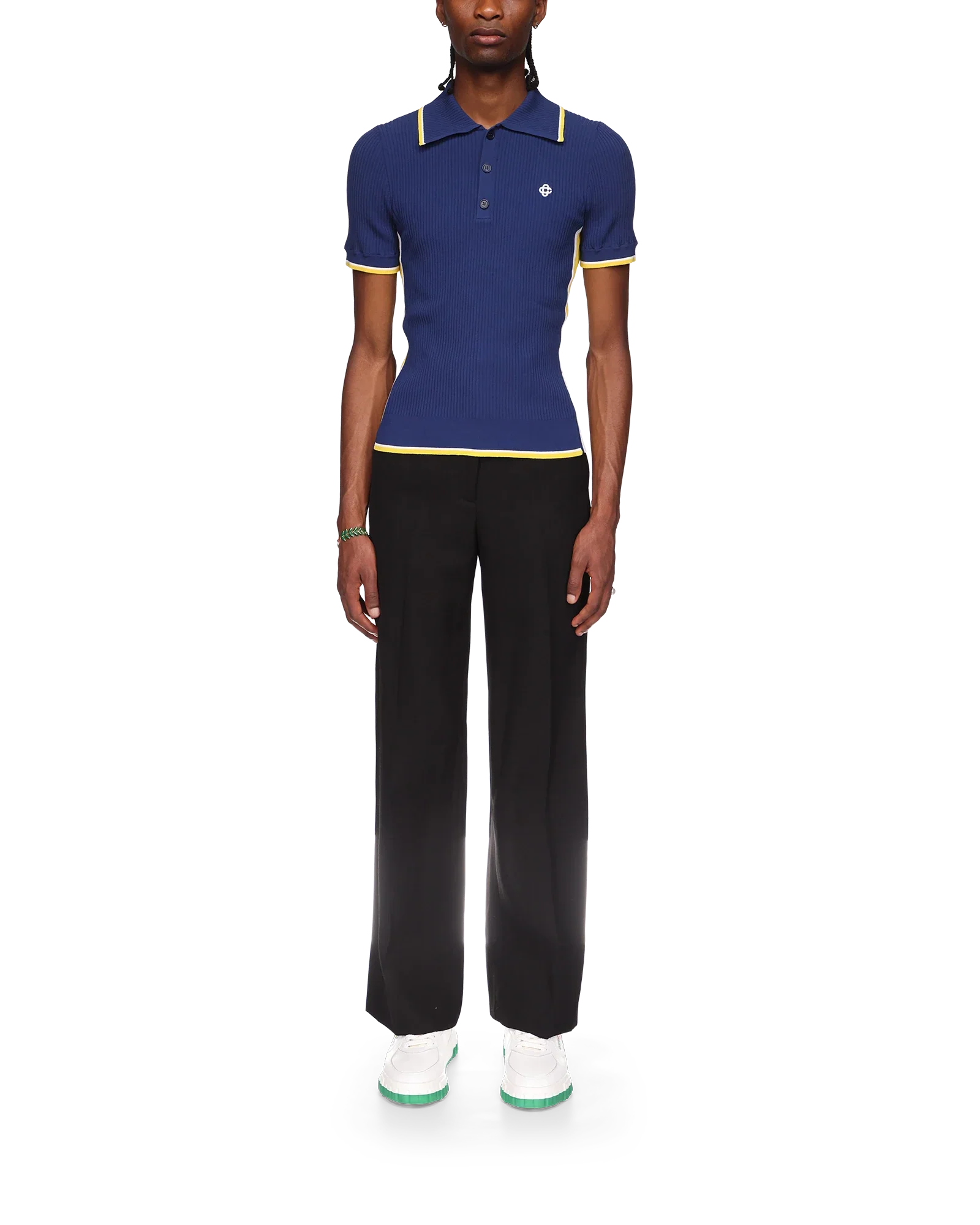 Polo à col en V
