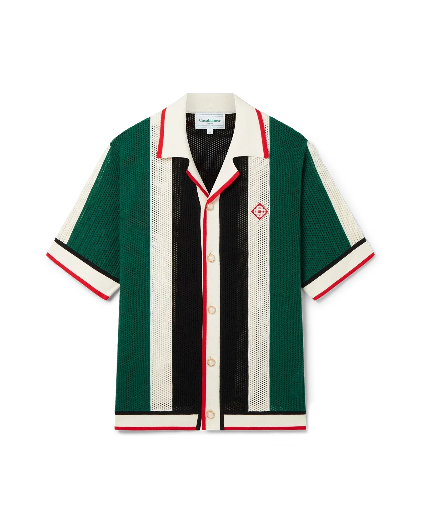 Chemise en maille rayée