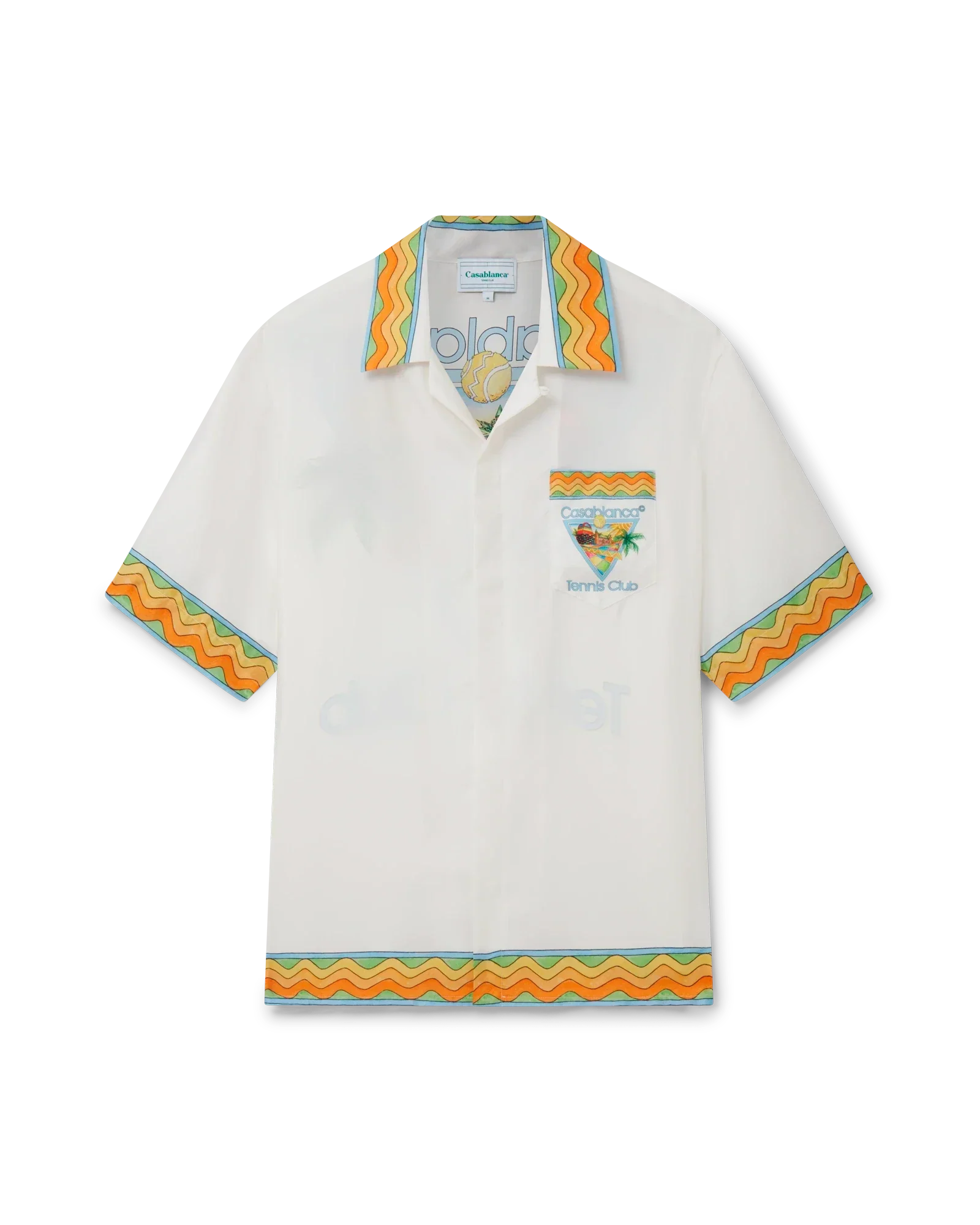 Chemise en soie Afro Cubism Tennis Club