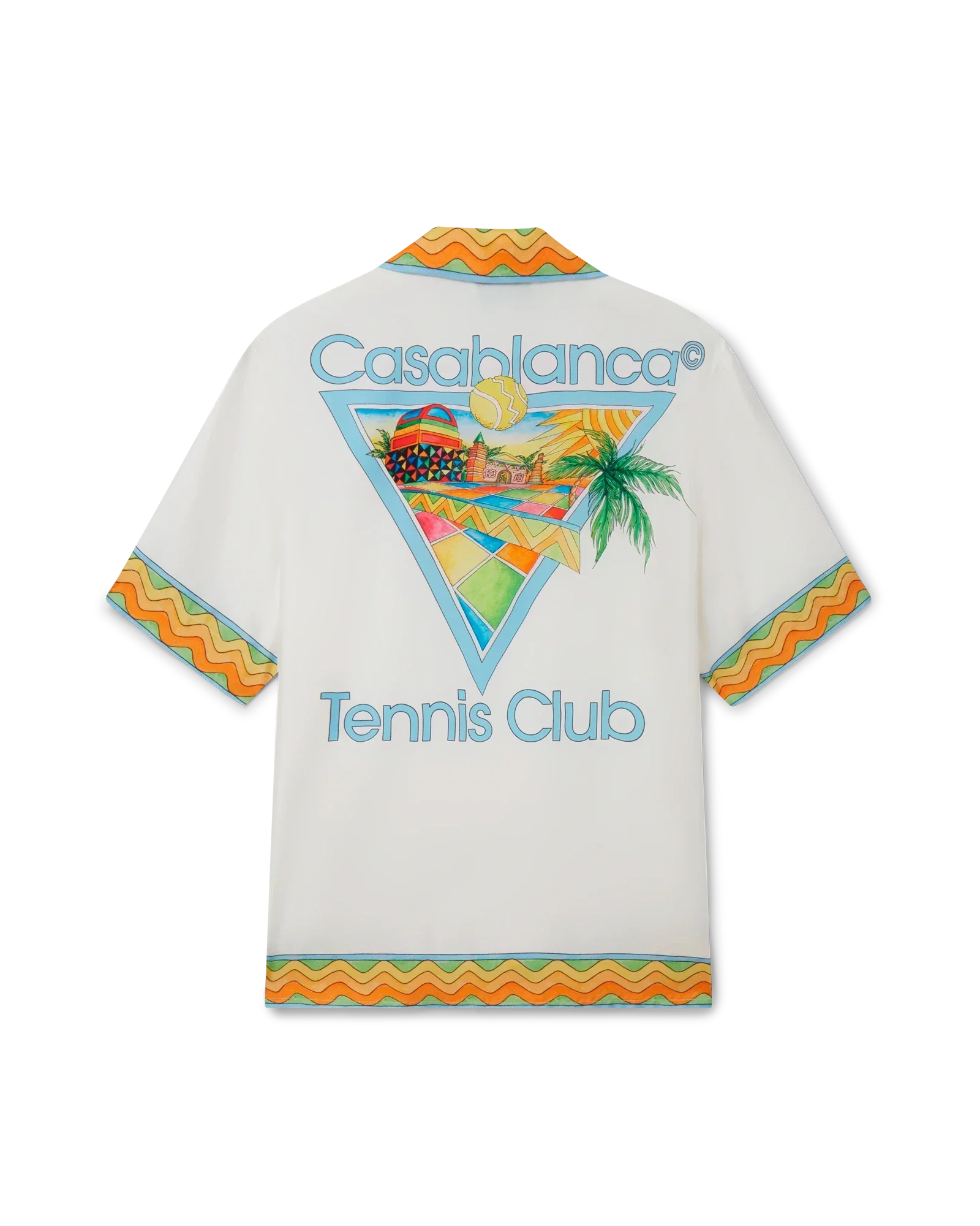 Chemise en soie Afro Cubism Tennis Club