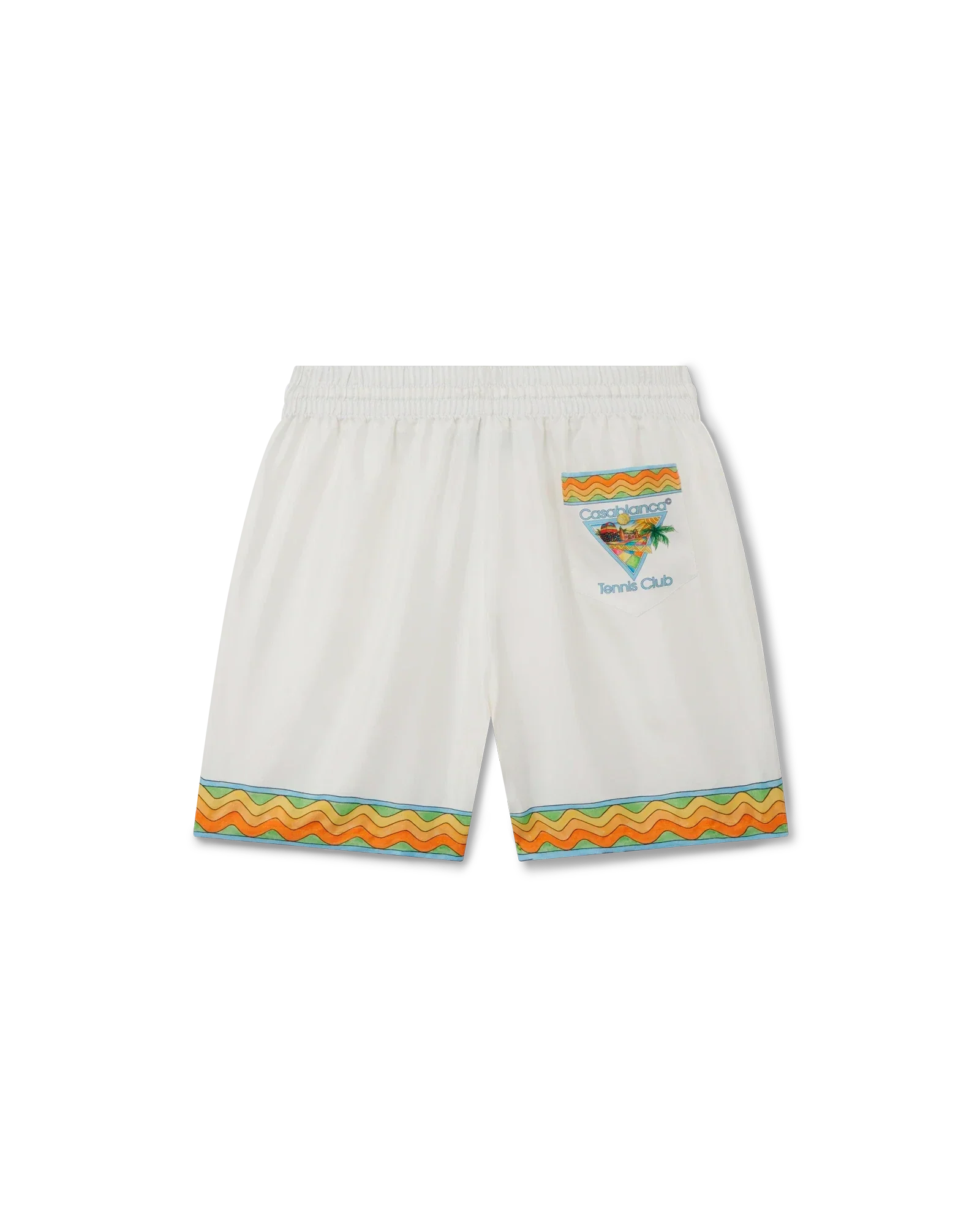 Short en soie Afro Cubism Tennis Club