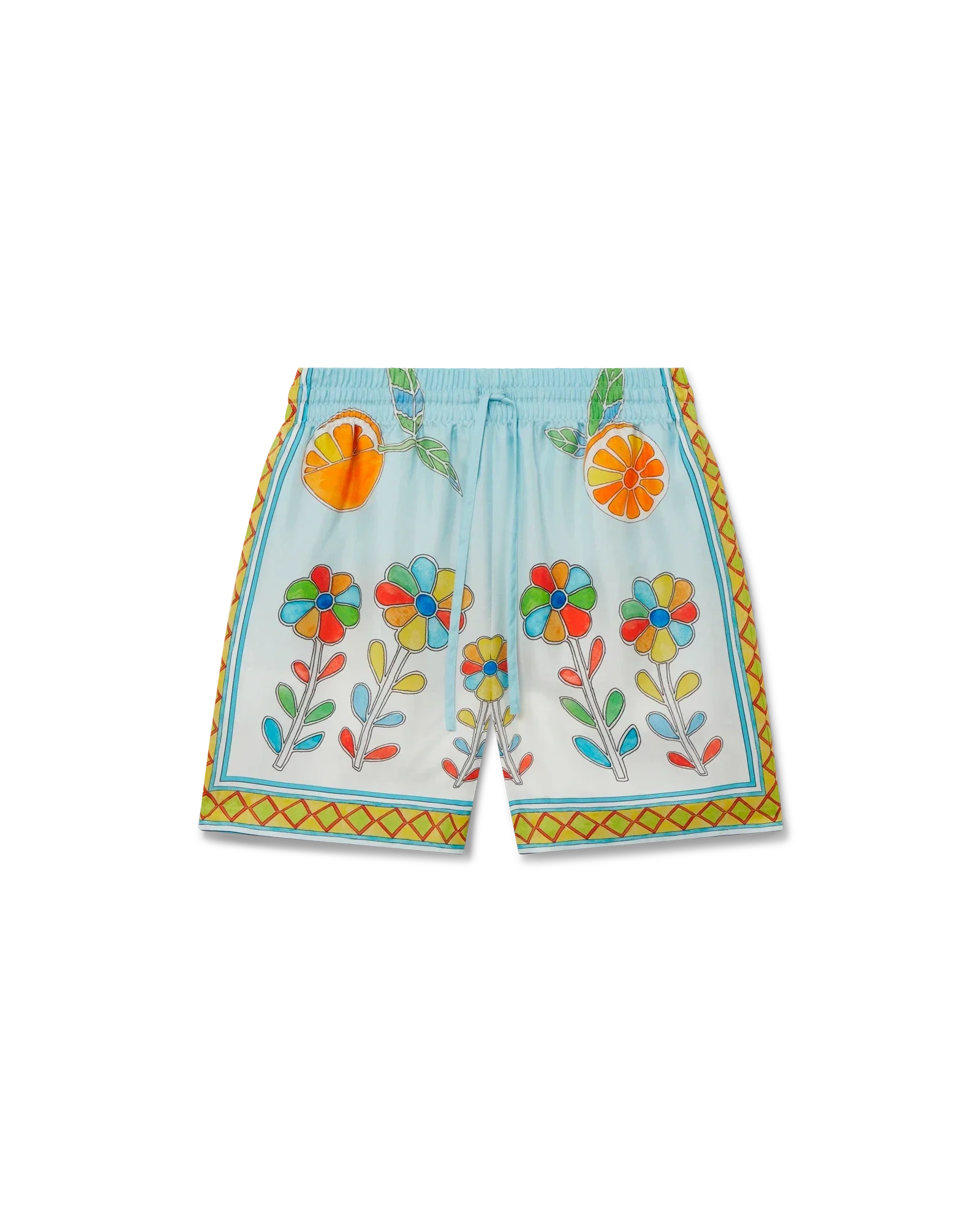 Short en soie à fleurs Yoruba