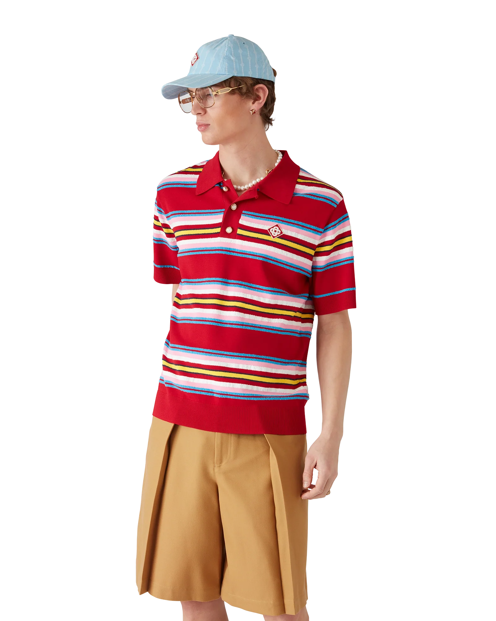 Polo oversize à rayures
