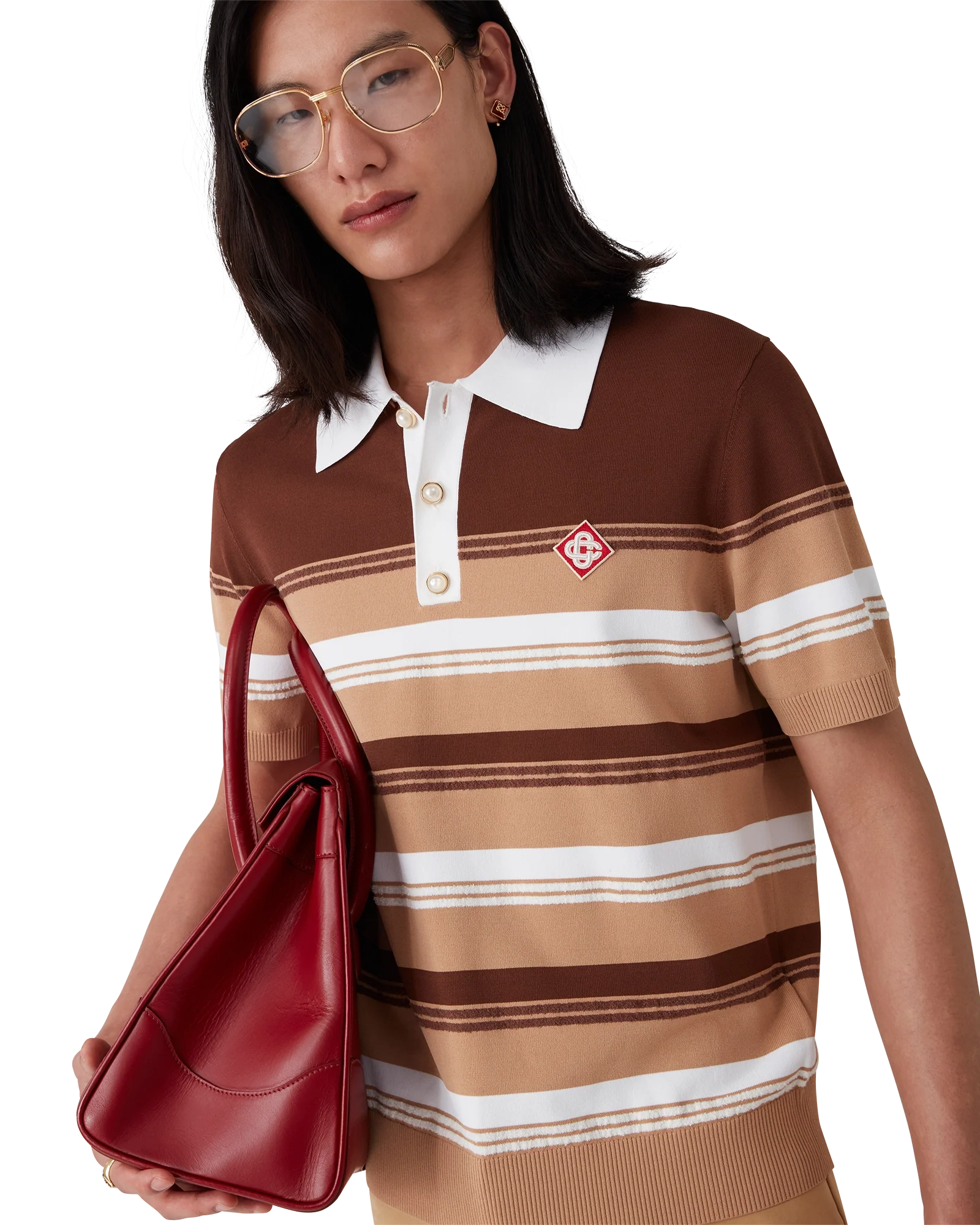 Polo à rayures