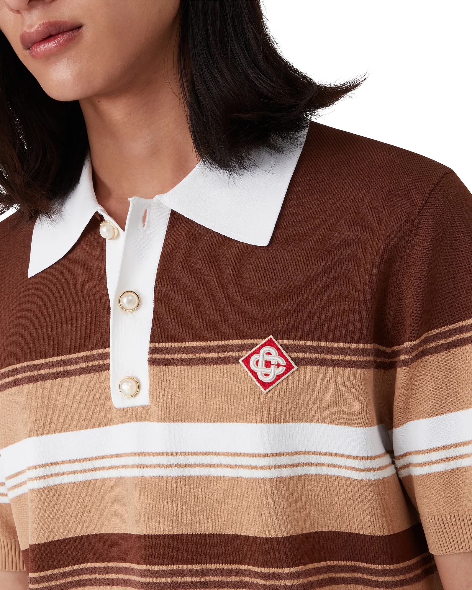 Polo à rayures